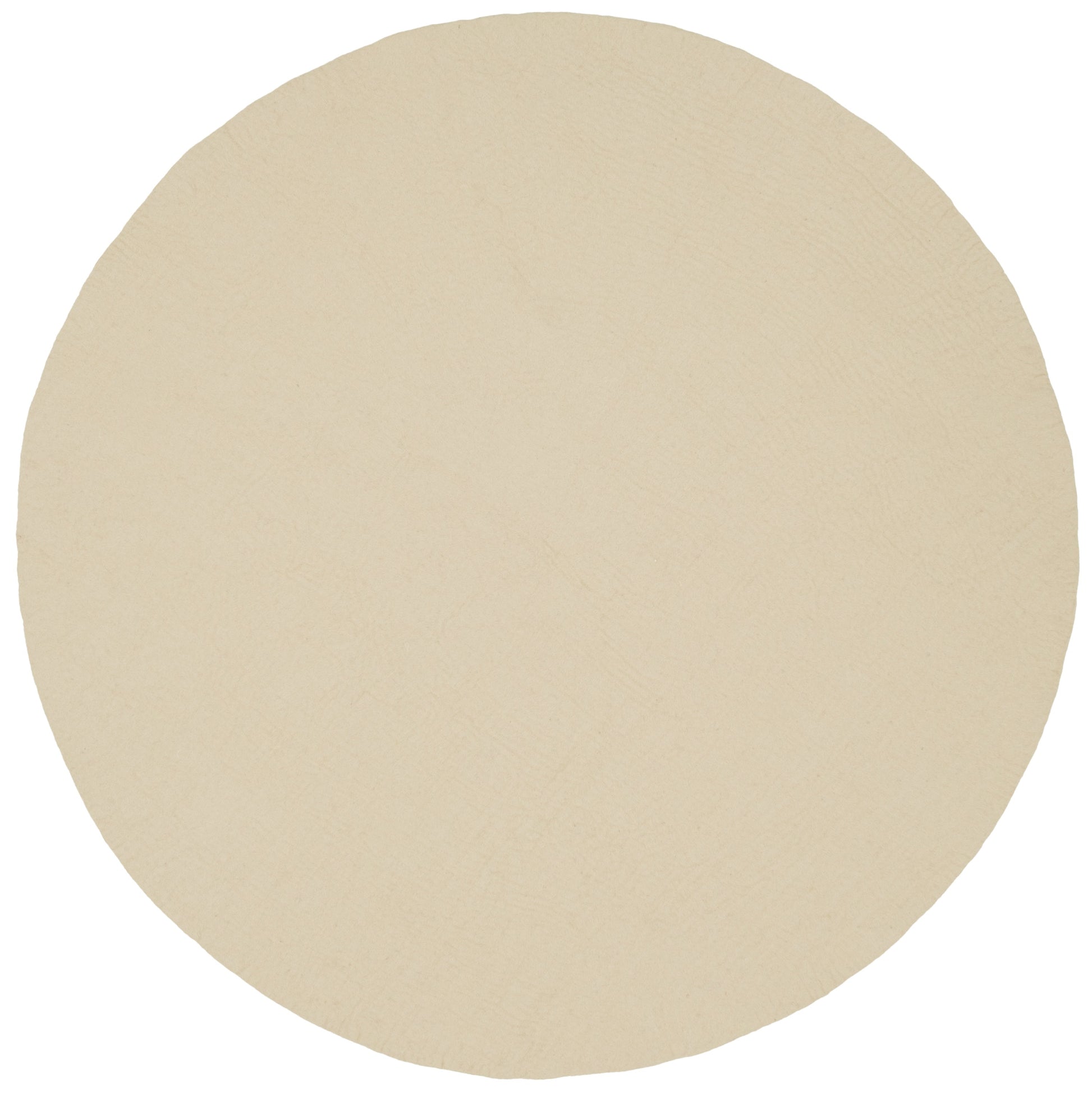 myfelt Levi Filzkugelteppich Beige aus Schurwolle
