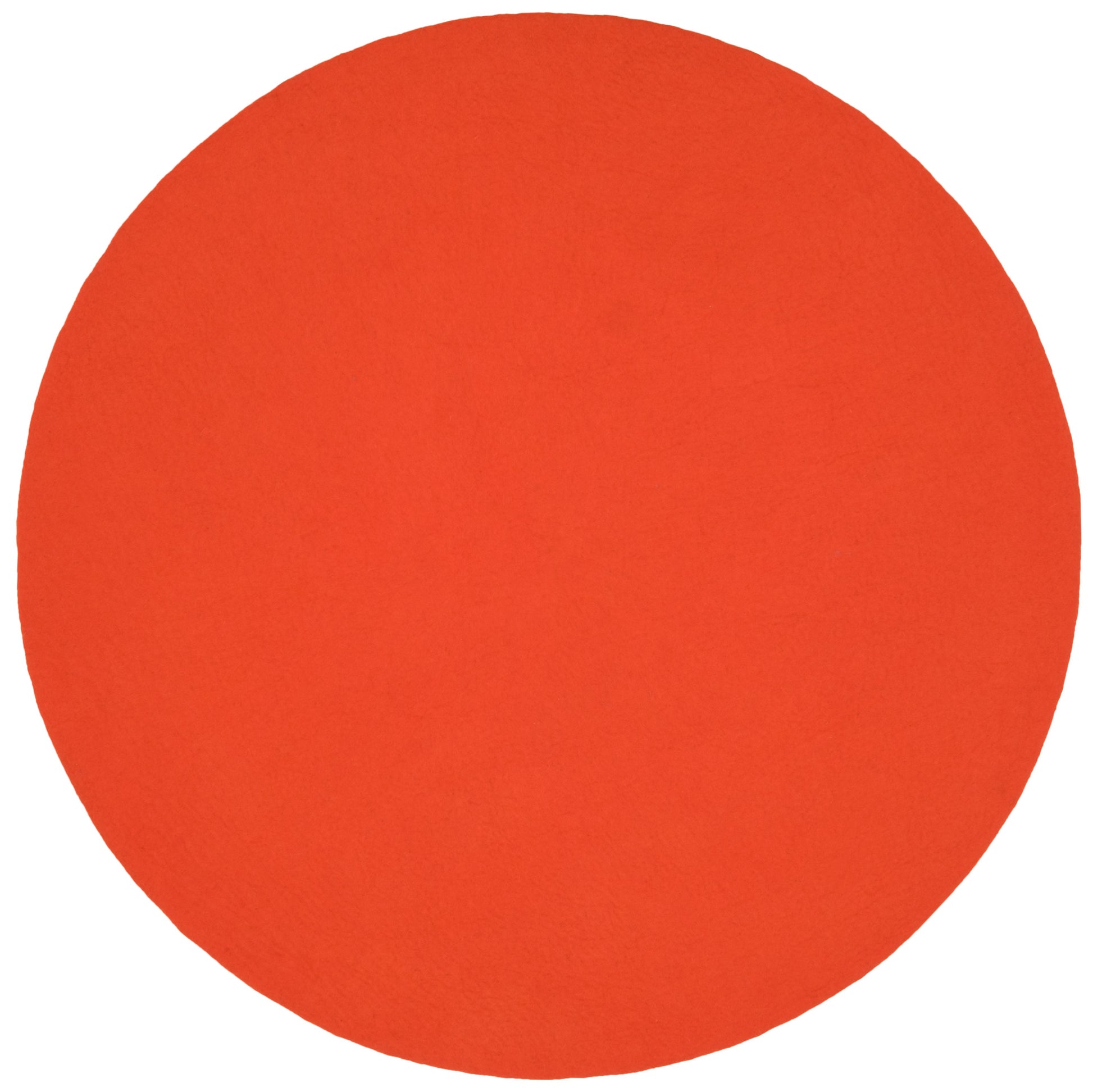 myfelt Mats Filzkugelteppich Rot, Orange aus Schurwolle