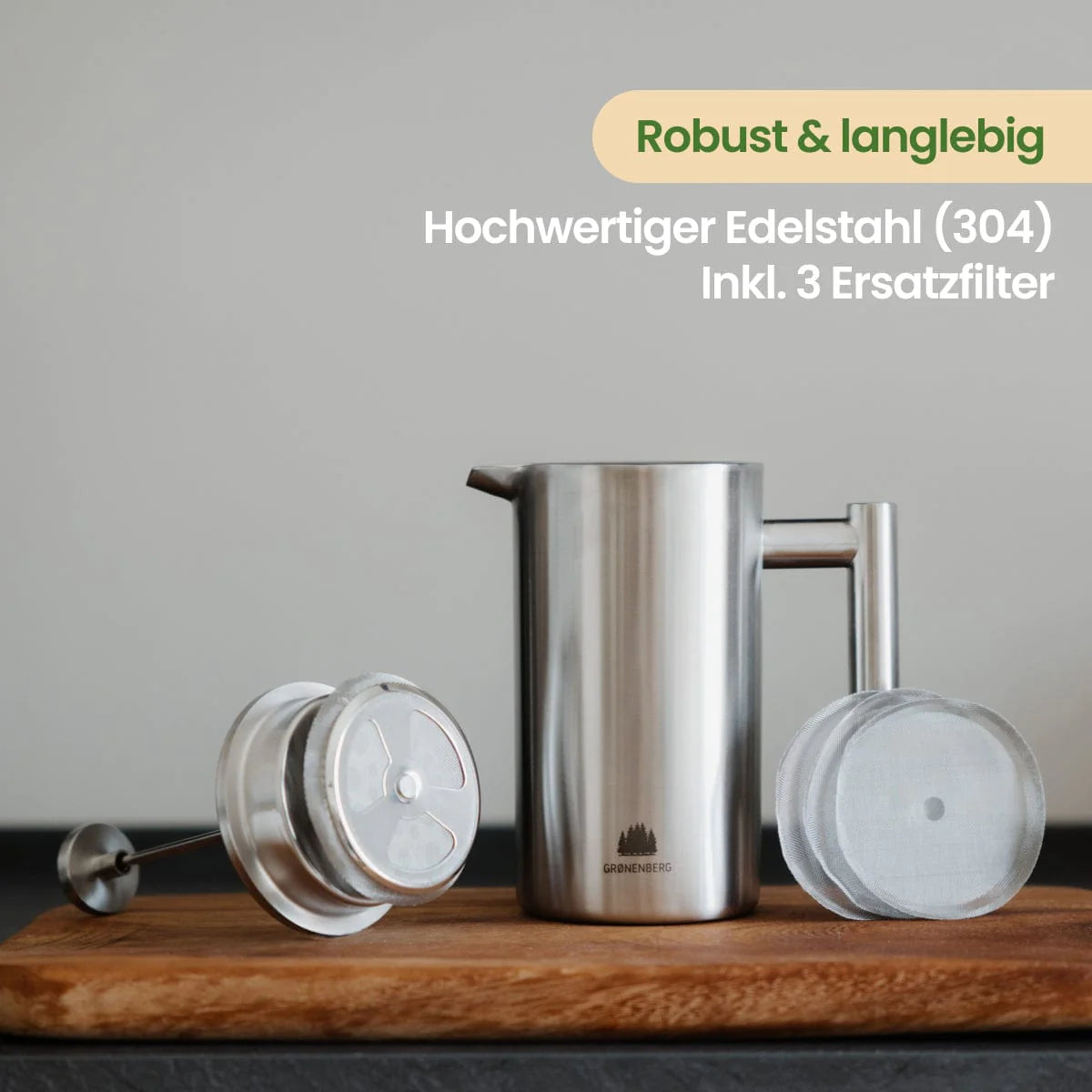 Grønenberg French Press Verschiedene Größen – Bild 3