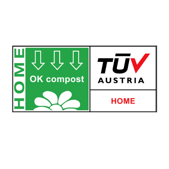 <a href="https://www.tuv-at.be/de/green-marks/zertifizierungen/ok-compost-seedling/" target="_blank">Compostable à domicile</a>
