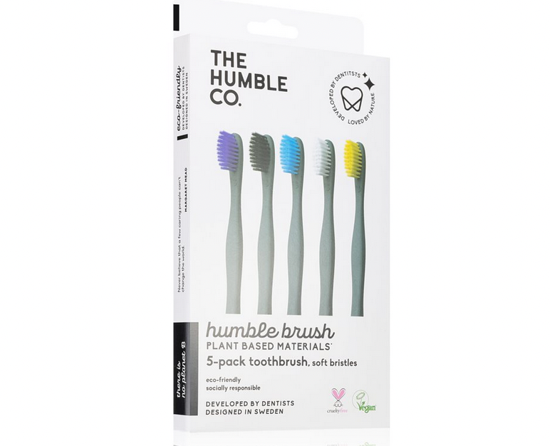Humble Pflanzenbasierte Zahnbürste Soft 5er Set
