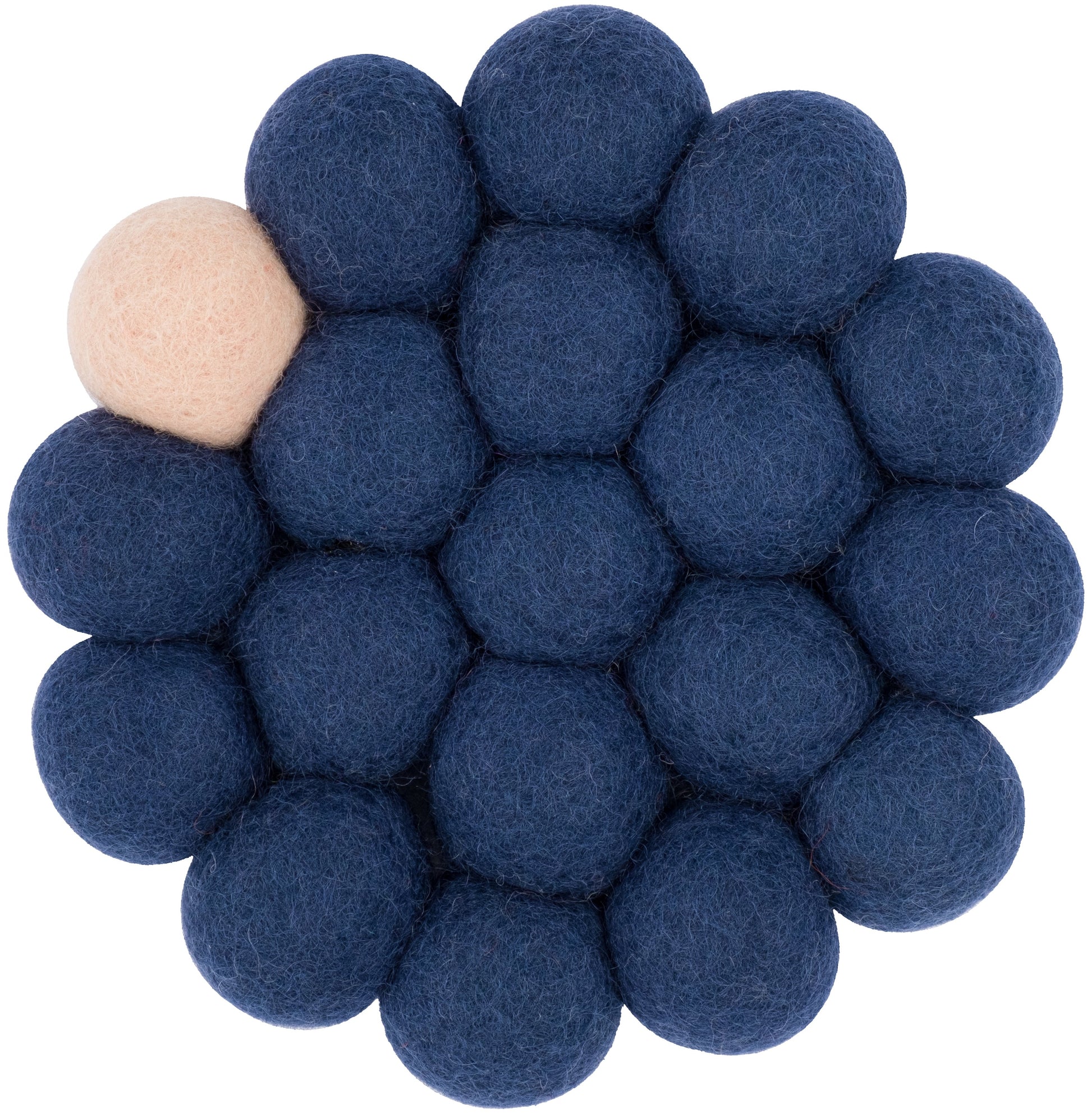 myfelt Alva Big One Untersetzer Blau aus Schurwolle