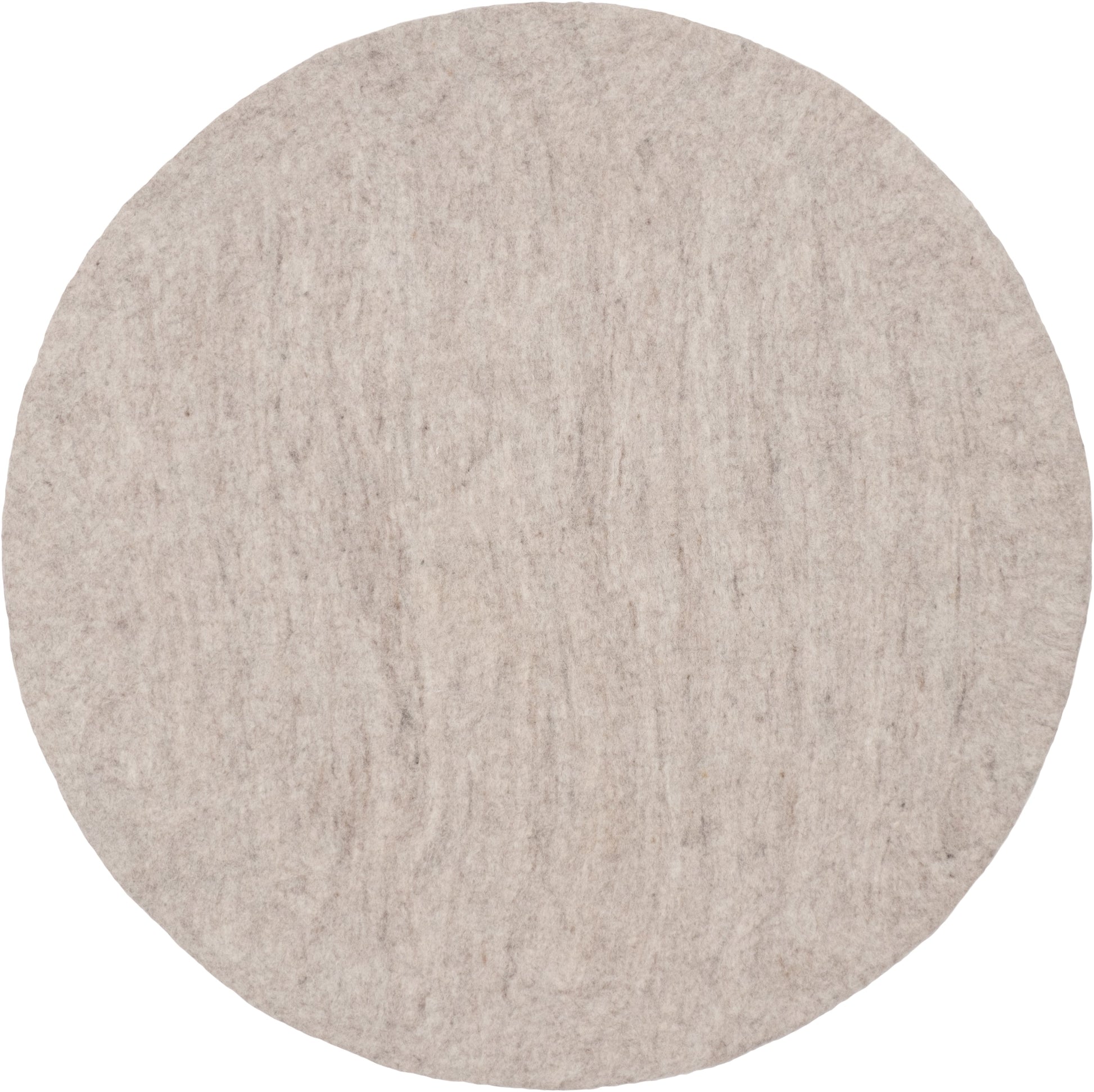myfelt Béla Filzkugelteppich Beige aus Schurwolle