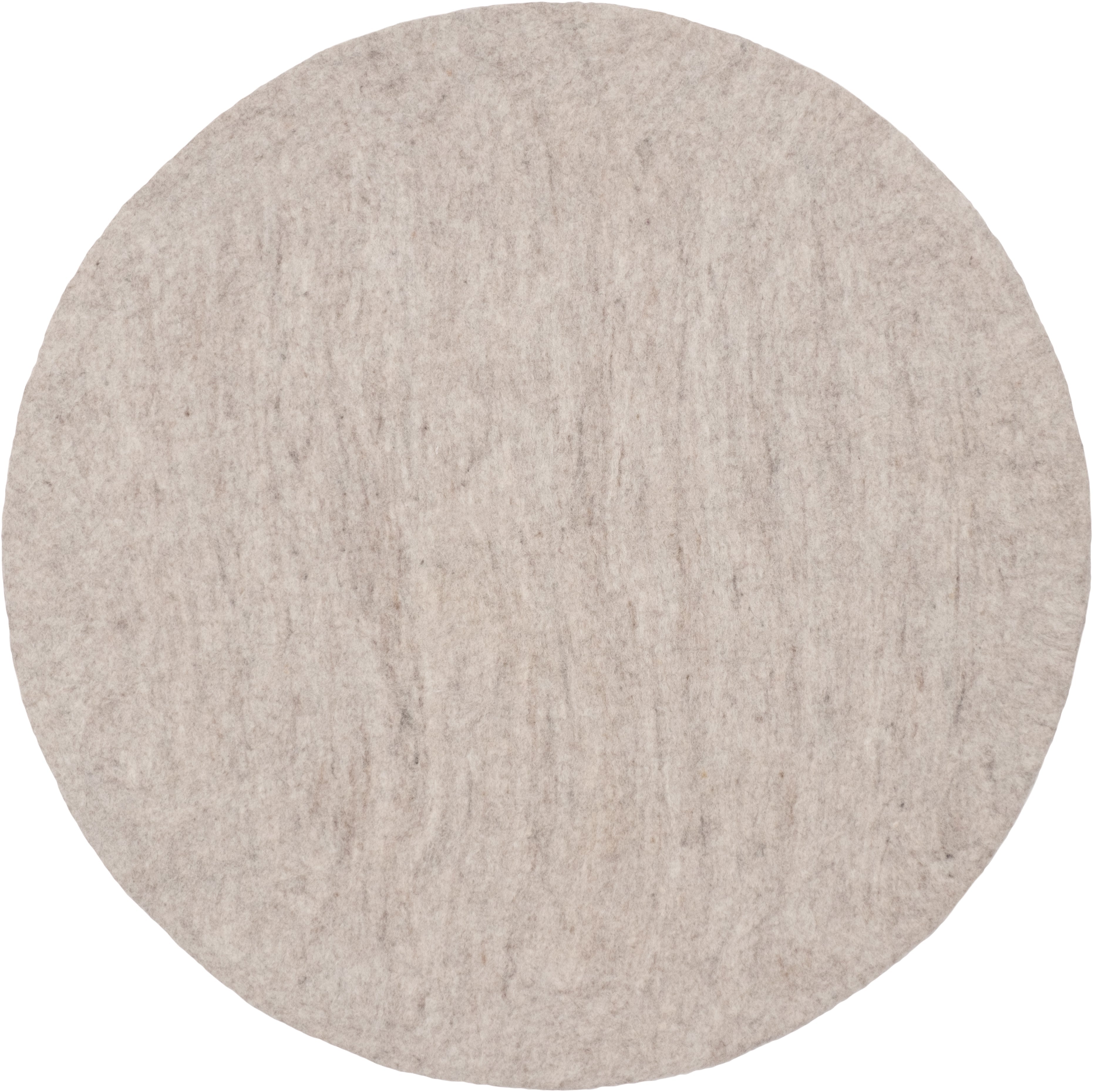 myfelt Béla Filzkugelteppich Beige aus Schurwolle
