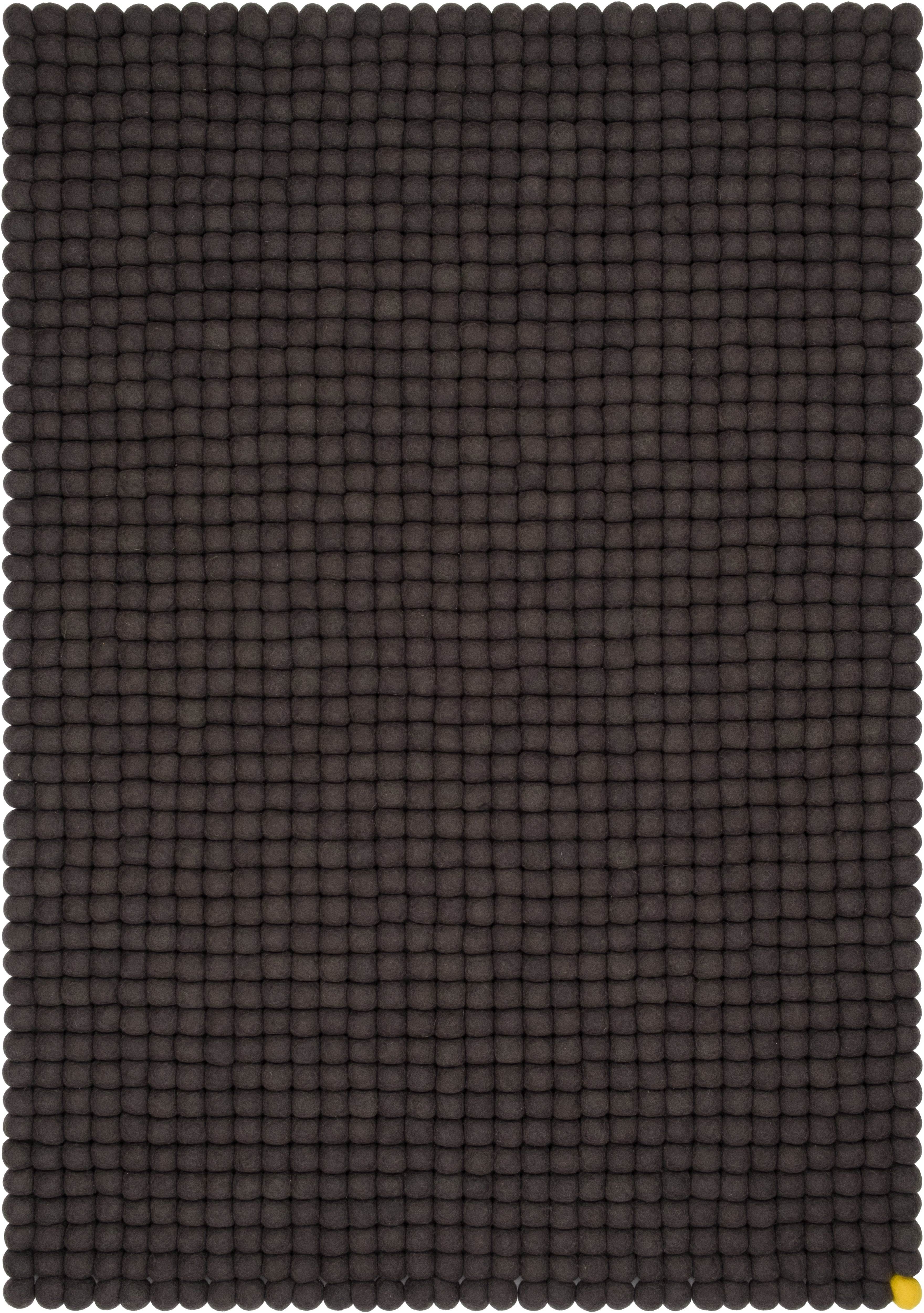 myfelt Big One Filzkugelteppich Grau aus Schurwolle