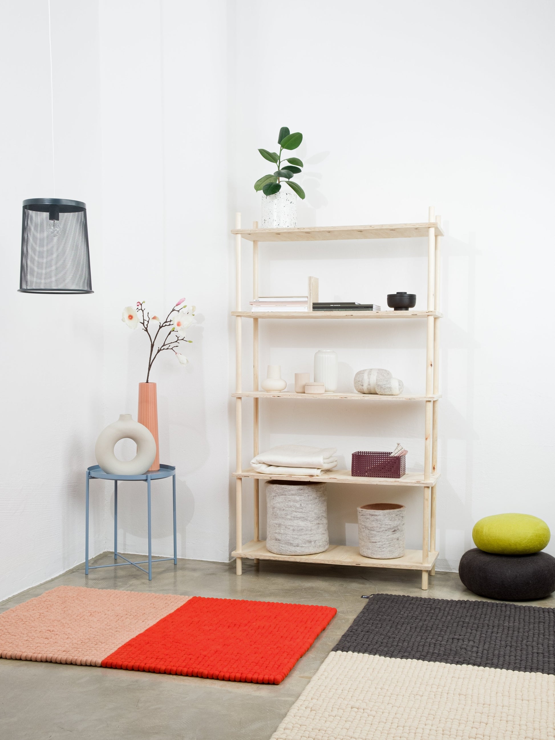 myfelt Contrast Filzkugelteppich aus Schurwolle – Bild 6