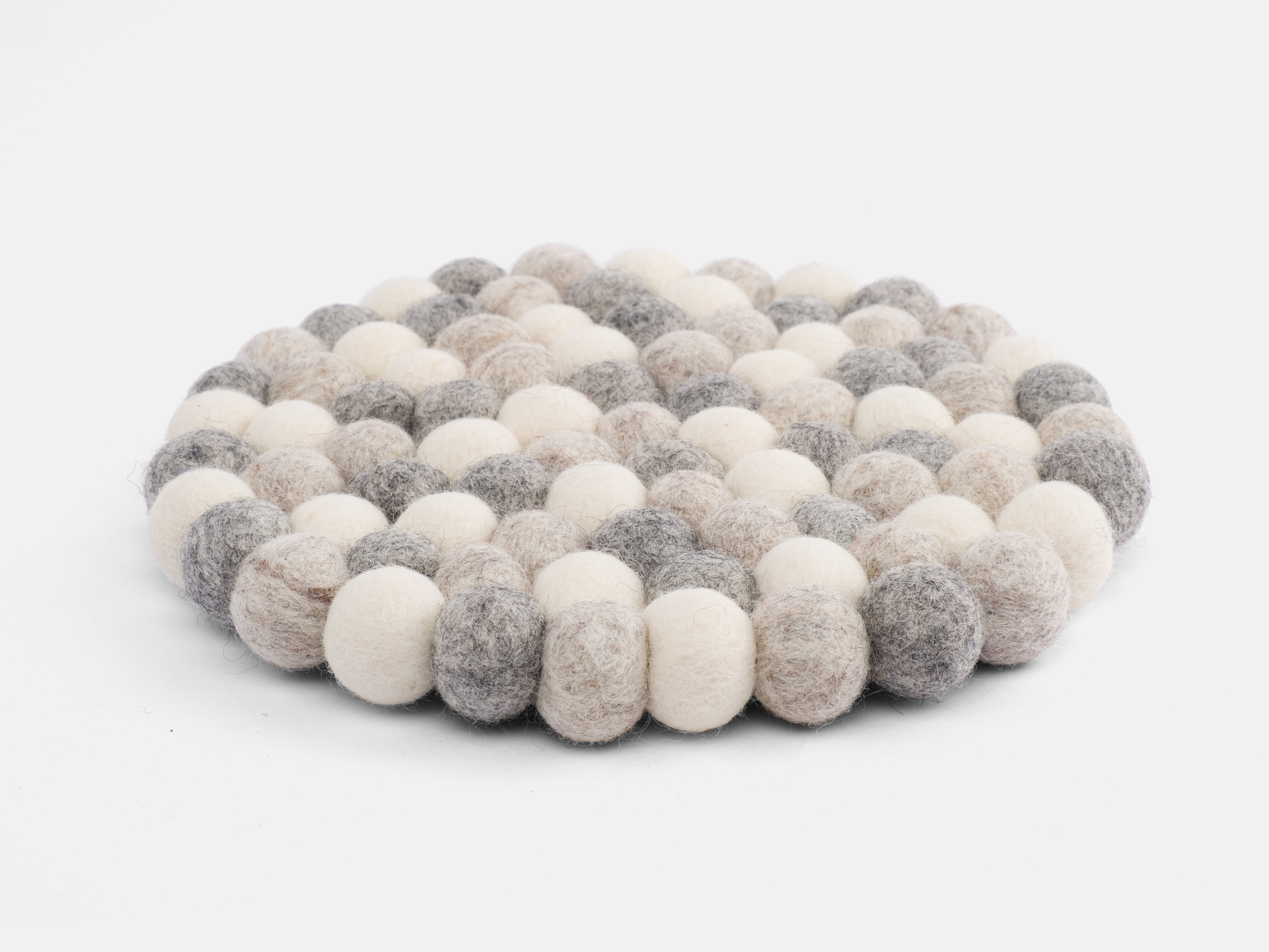 myfelt Hella Untersetzer Beige, Mehrfarbig aus Schurwolle – Bild 2