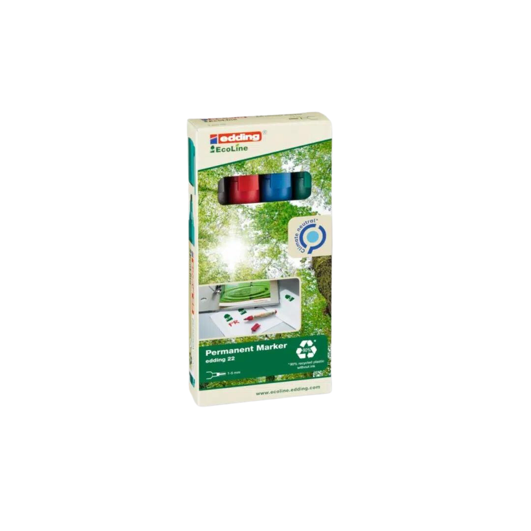 Edding 22 EcoLine Permanentmarker 4er