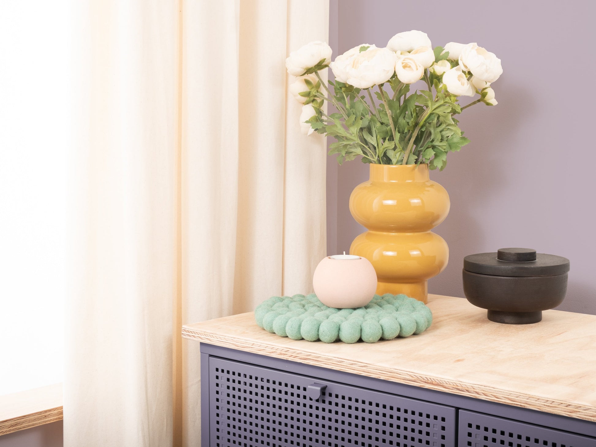 myfelt Fine Untersetzer Blau aus Schurwolle – Bild 5