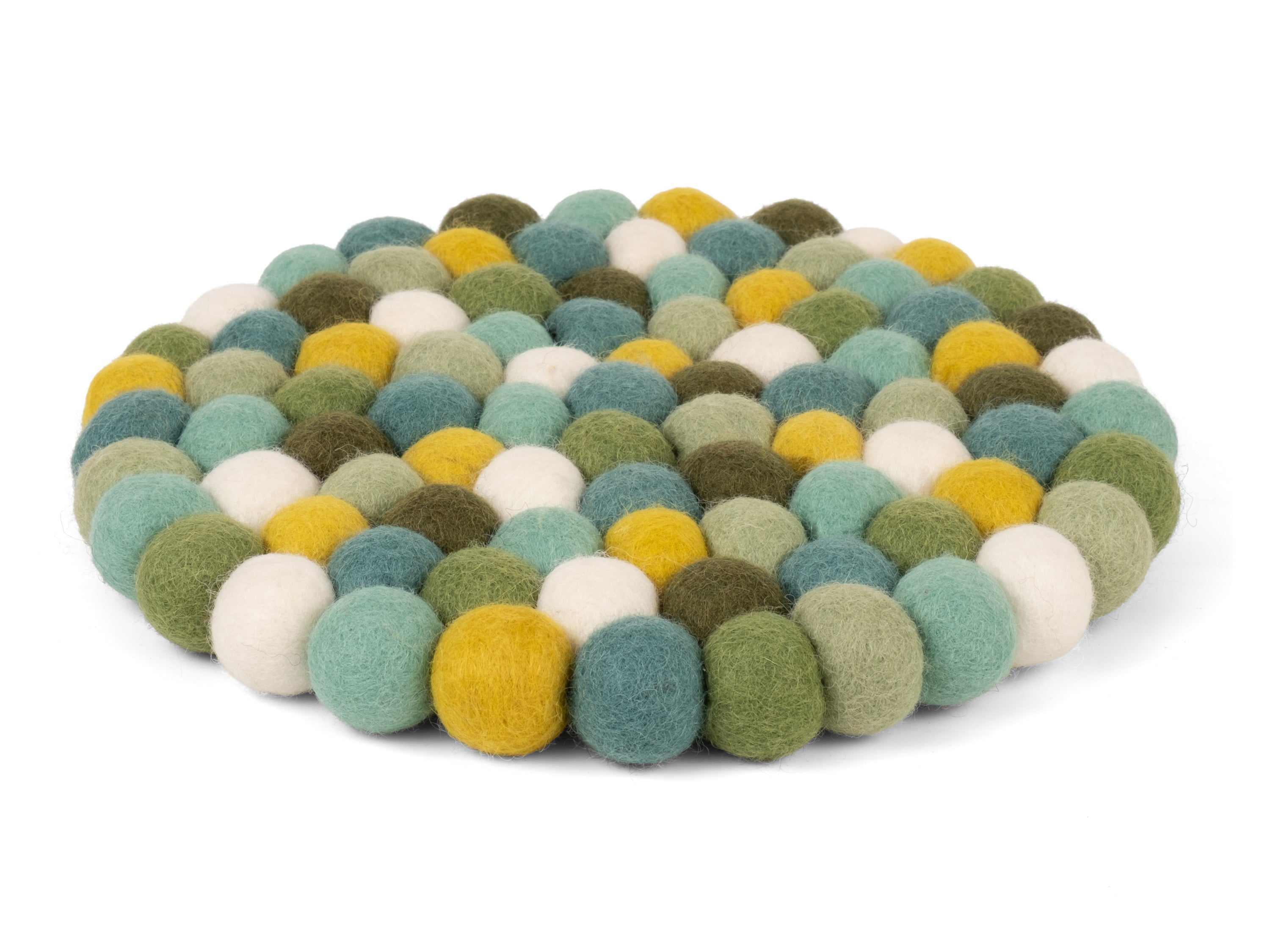 myfelt Finn Untersetzer Blau, Grün, Weiß aus Schurwolle – Bild 2