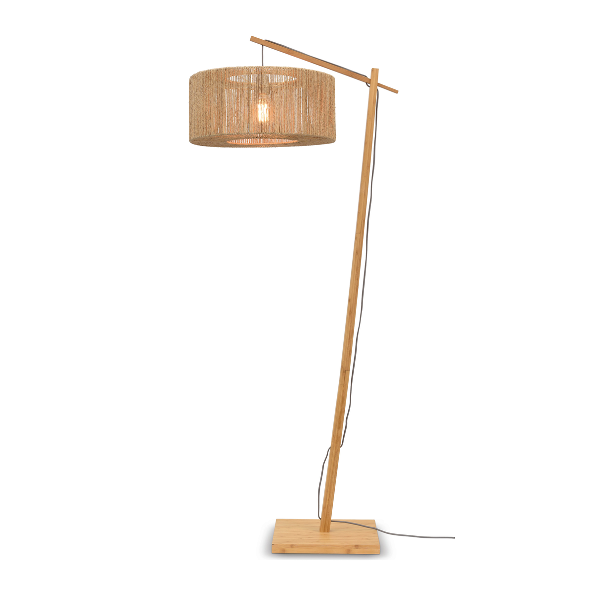 Stehlampe Iguazu Höhenverstellbar Schirm 50x22 von GOOD&MOJO, Gesamtansicht | Taiga