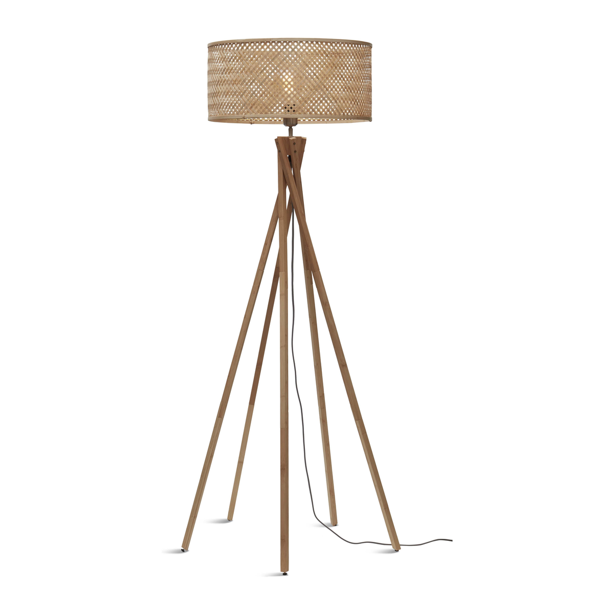 Stehleuchte Java 50x22, natur von GOOD&MOJO, Gesamtansicht | Taiga