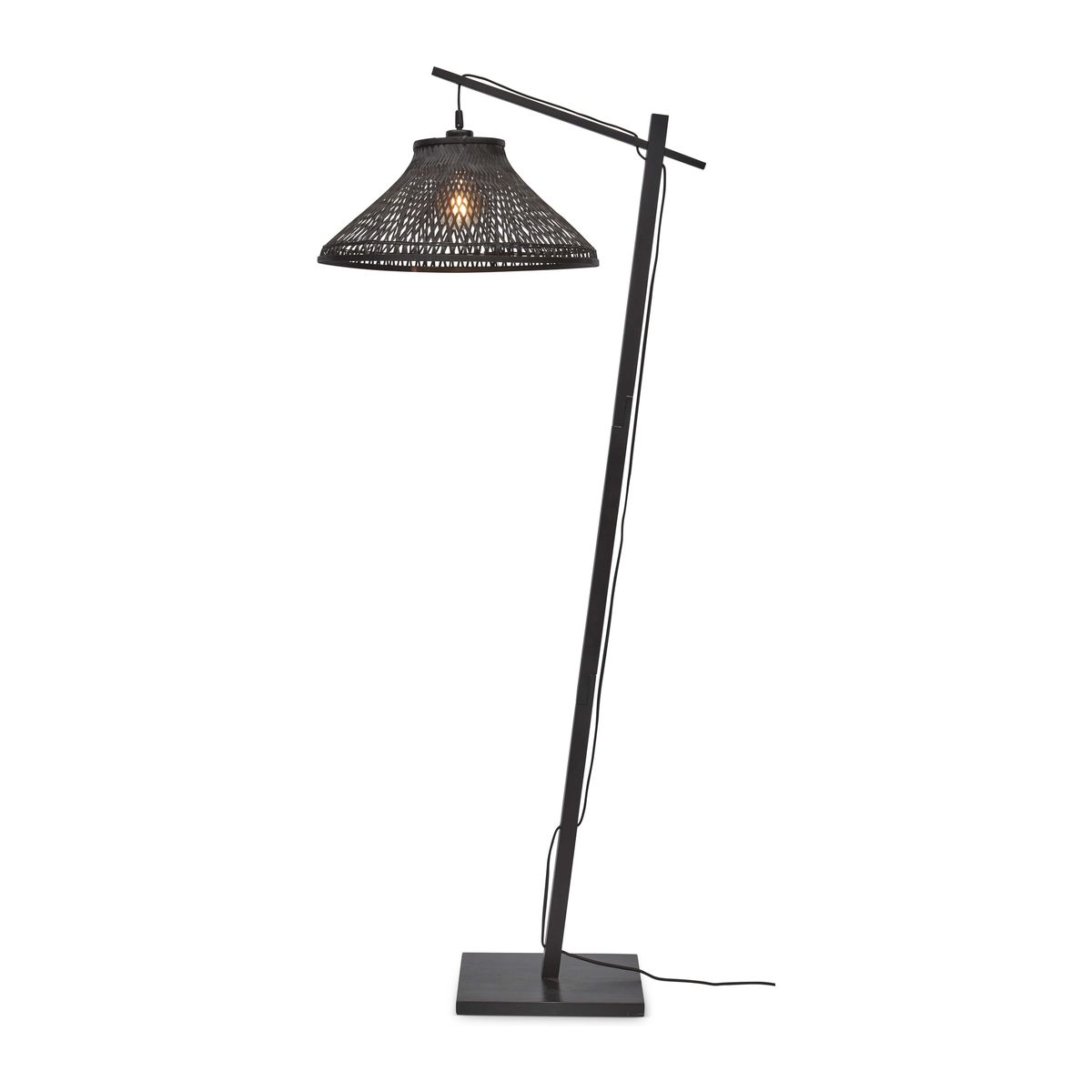 Stehleuchte Tahiti 45x20, schwarz von GOOD&MOJO, Gesamtansicht | Taiga