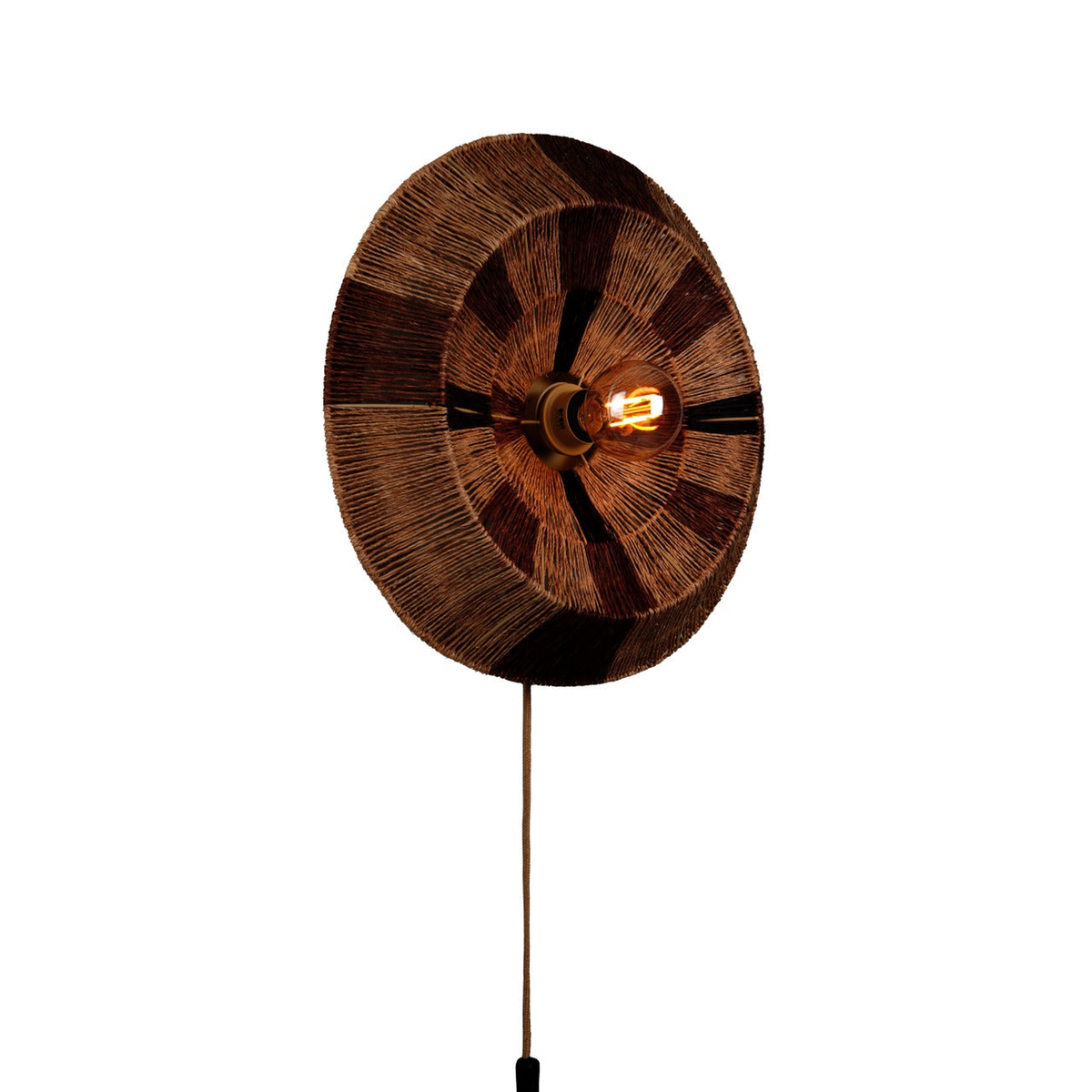 Wandlampe Serengeti Jute Ø45 von GOOD&MOJO, Gesamtansicht | Taiga