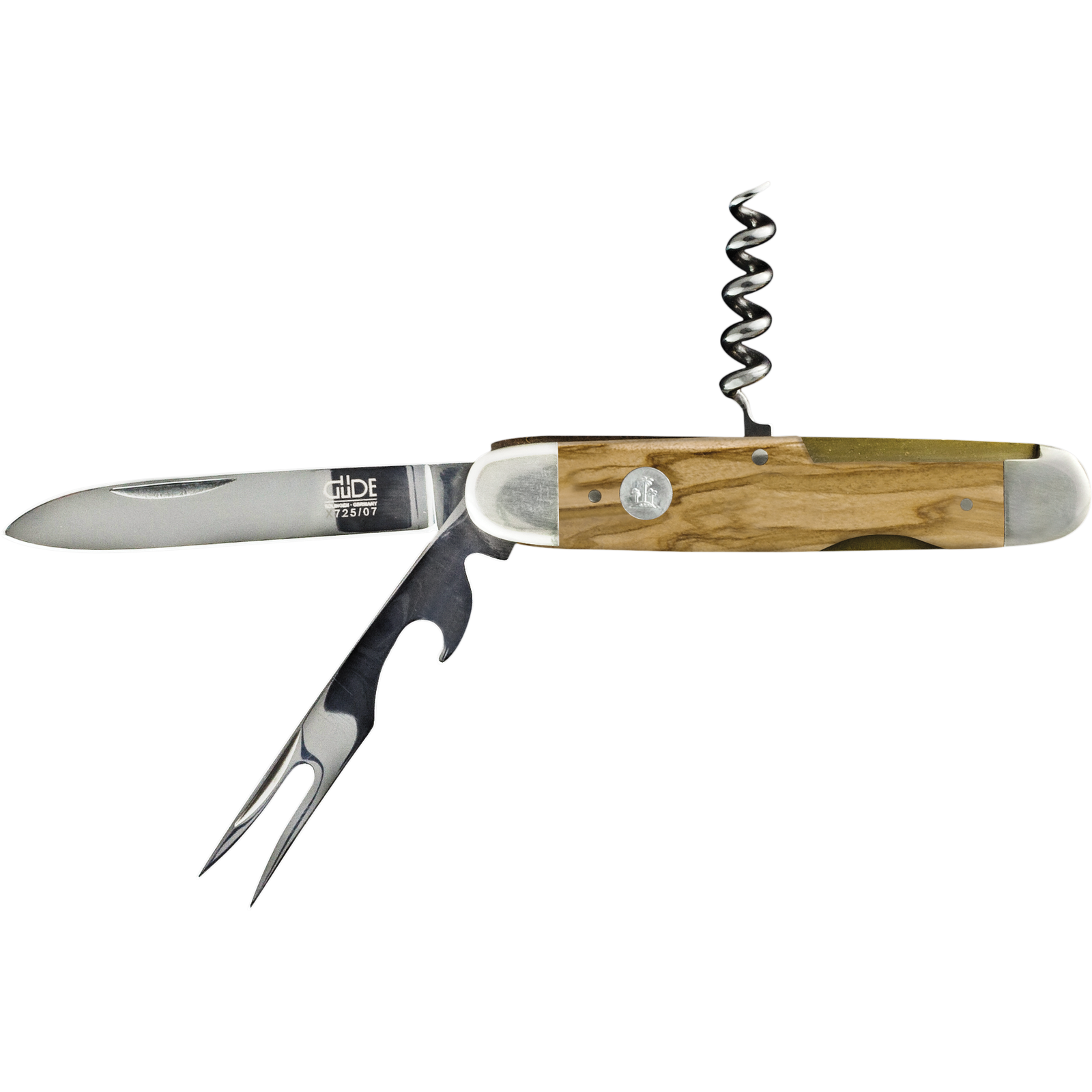 Alpha Olive Taschenmesser mit Pitchgabel