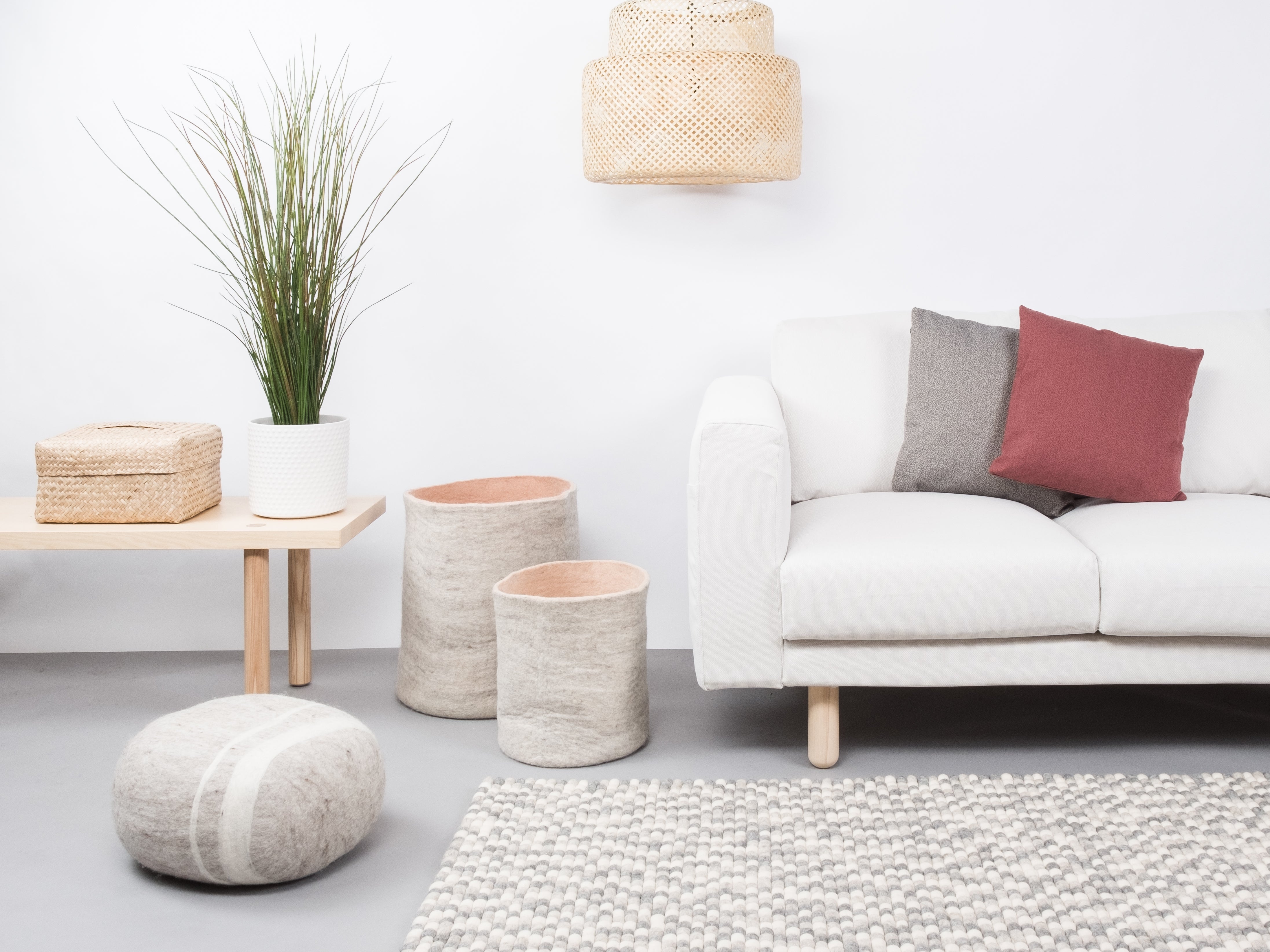 myfelt Hella Filzkugelteppich aus Schurwolle – Bild 6