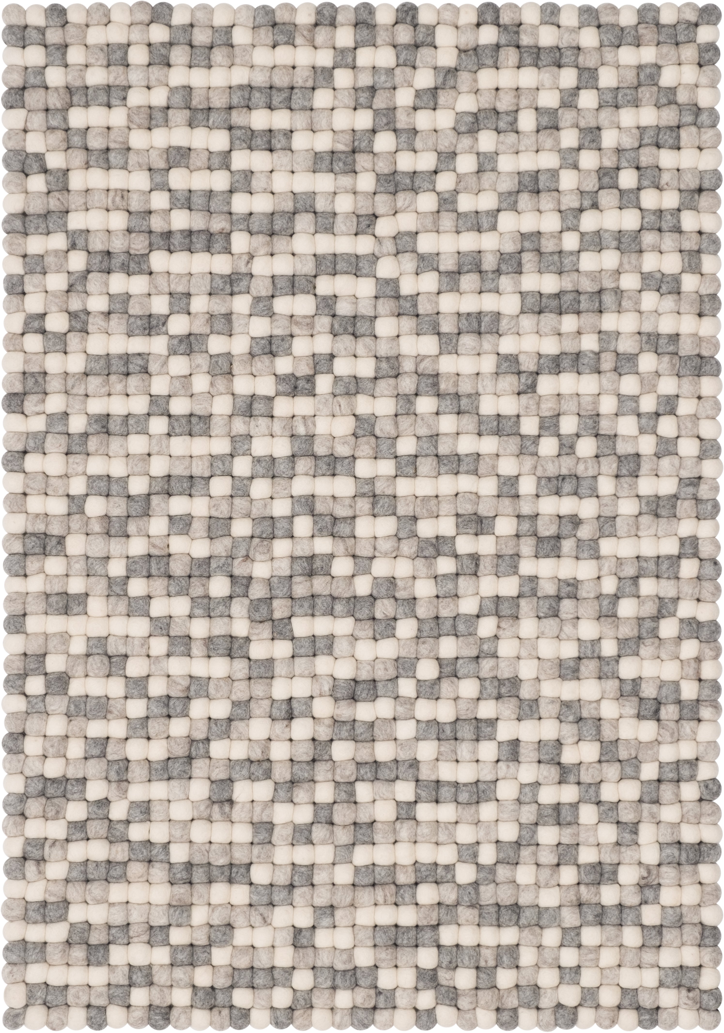 myfelt Hella Filzkugelteppich aus Schurwolle