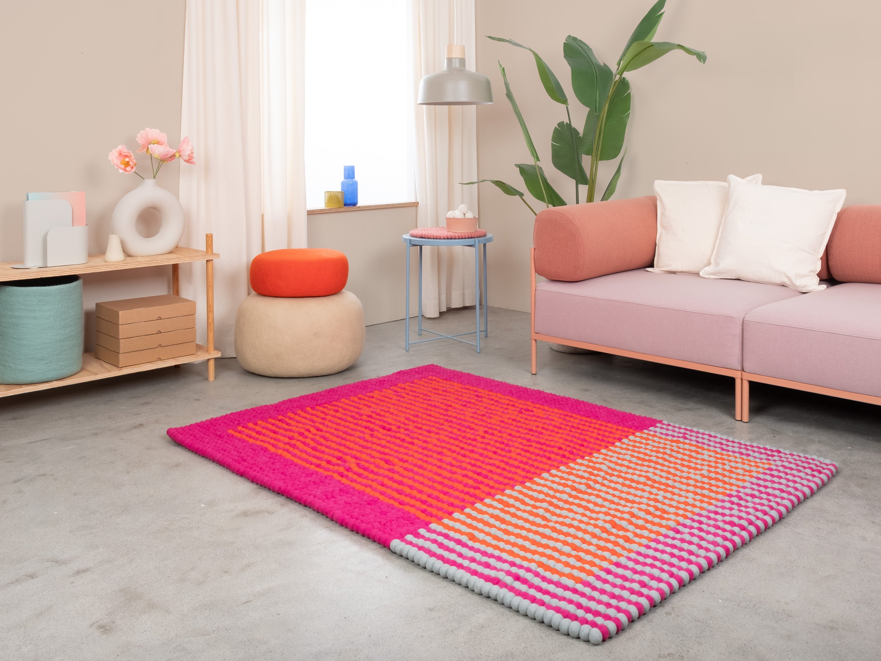 myfelt Tahiti Rugs Blau, Beige aus Schurwolle – Bild 4