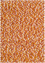 myfelt Juna Rugs Braun, Orange, Gelb aus Schurwolle