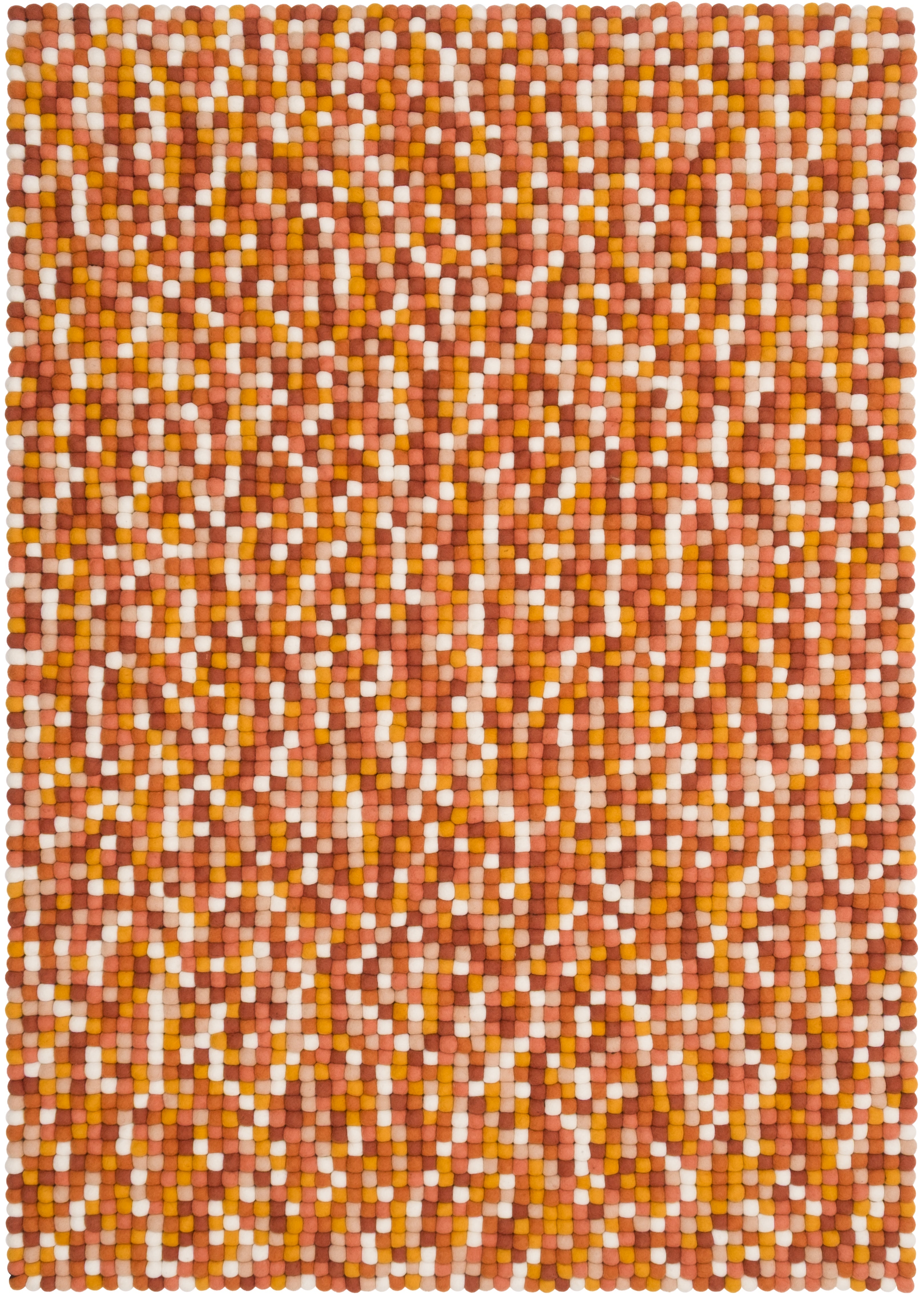 myfelt Juna Rugs Braun, Orange, Gelb aus Schurwolle