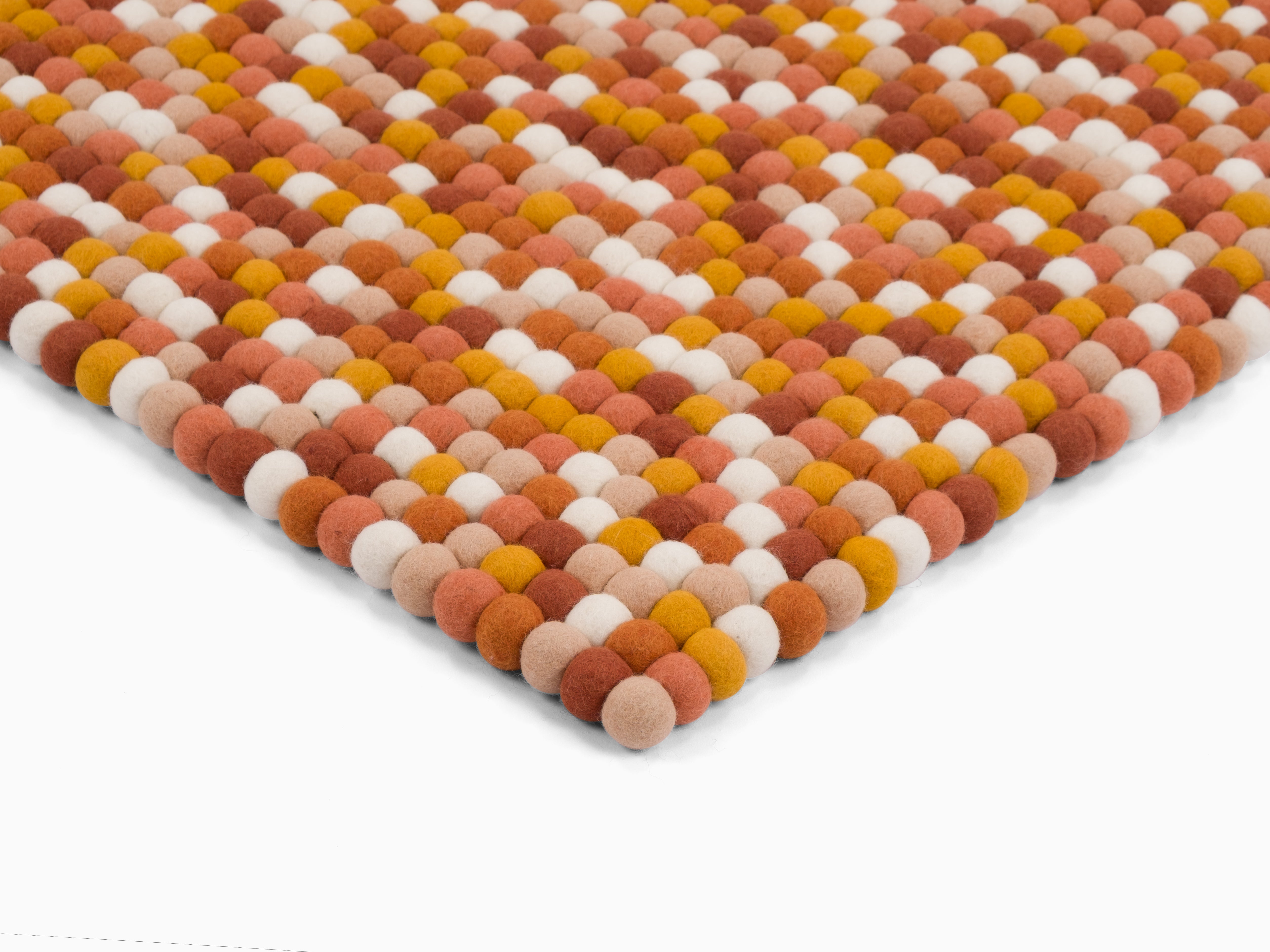 myfelt Juna Rugs Braun, Orange, Gelb aus Schurwolle – Bild 8