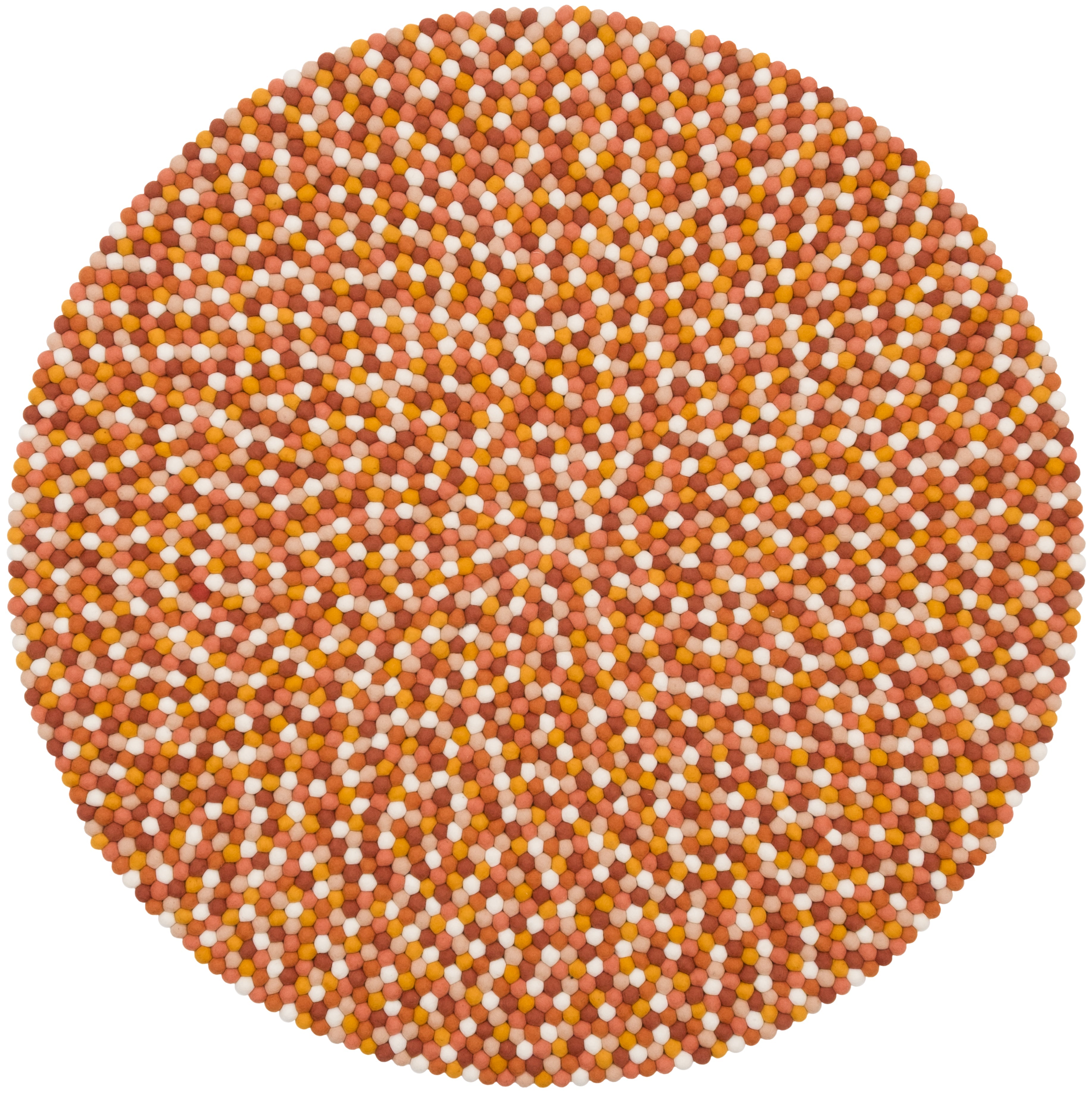 myfelt Juna Rugs Braun, Orange, Gelb aus Schurwolle