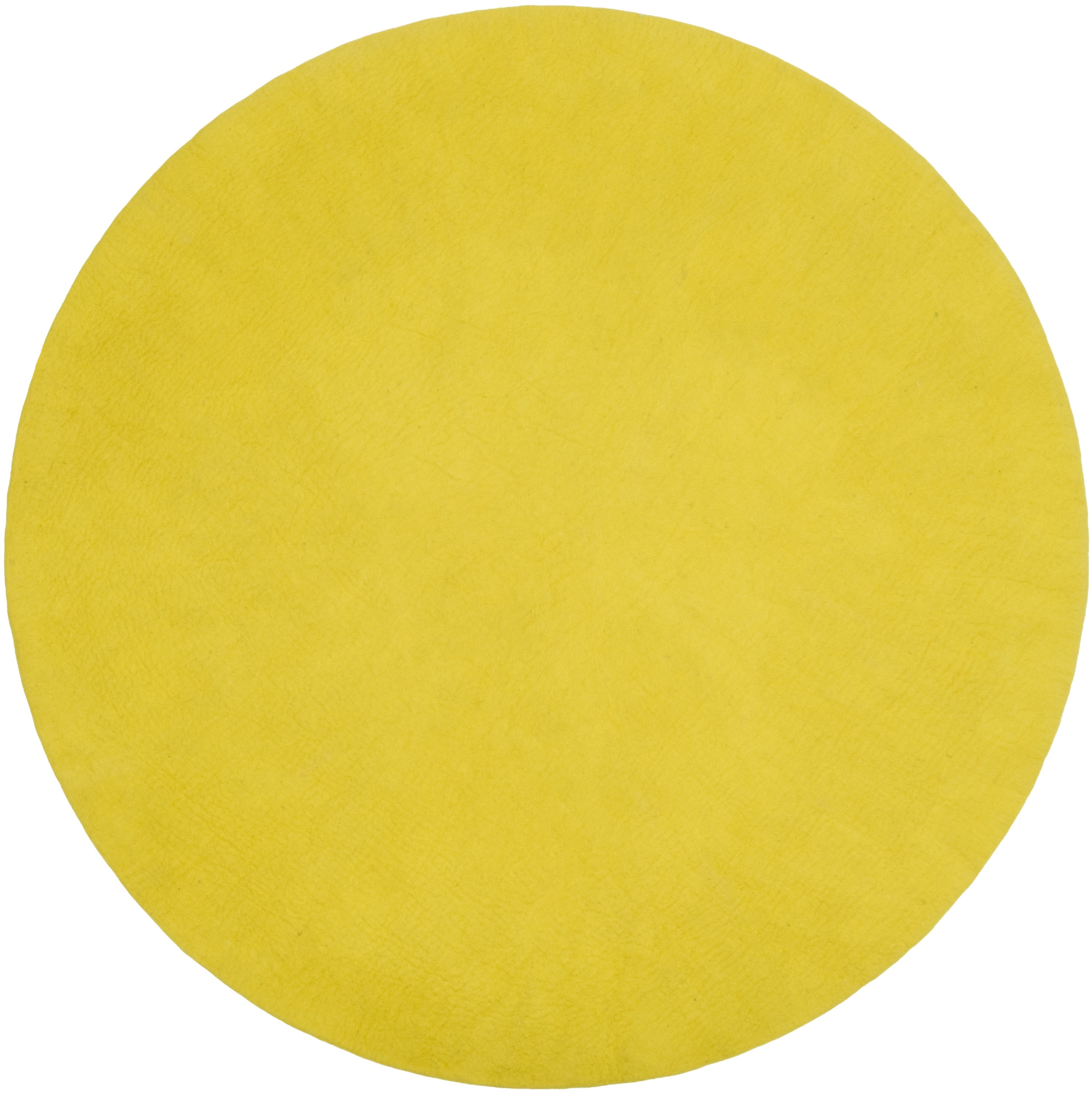 myfelt Kata Filzkugelteppich Grün, Gelb aus Schurwolle