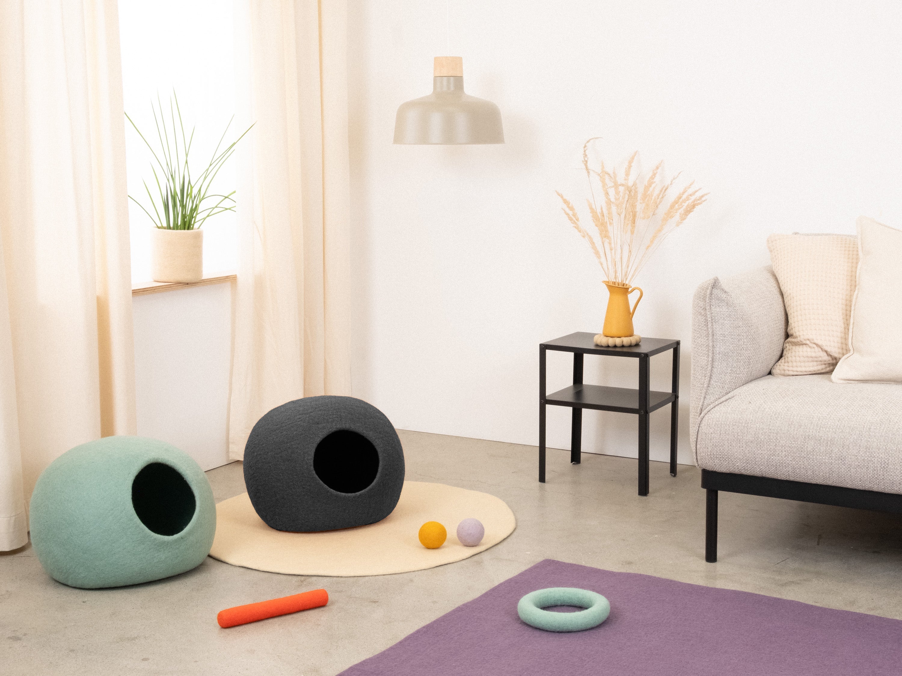 myfelt Kuno Katzenhöhle Katzenbett aus Schurwolle – Bild 5