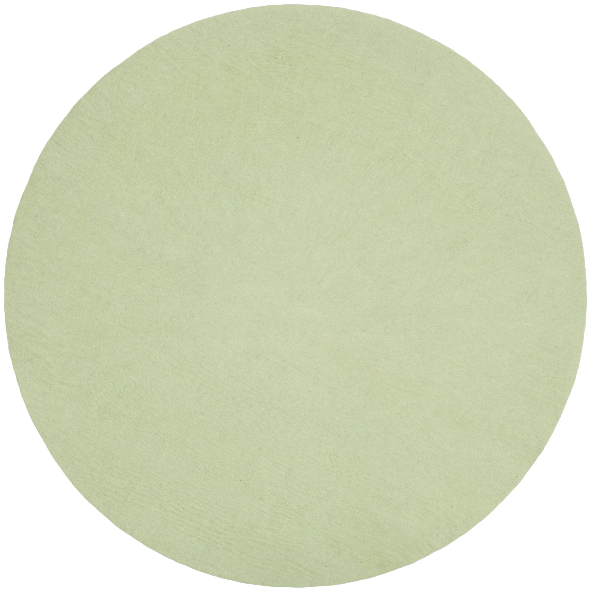myfelt Lasse Filzkugelteppich Grün, Beige, Weiß aus Schurwolle