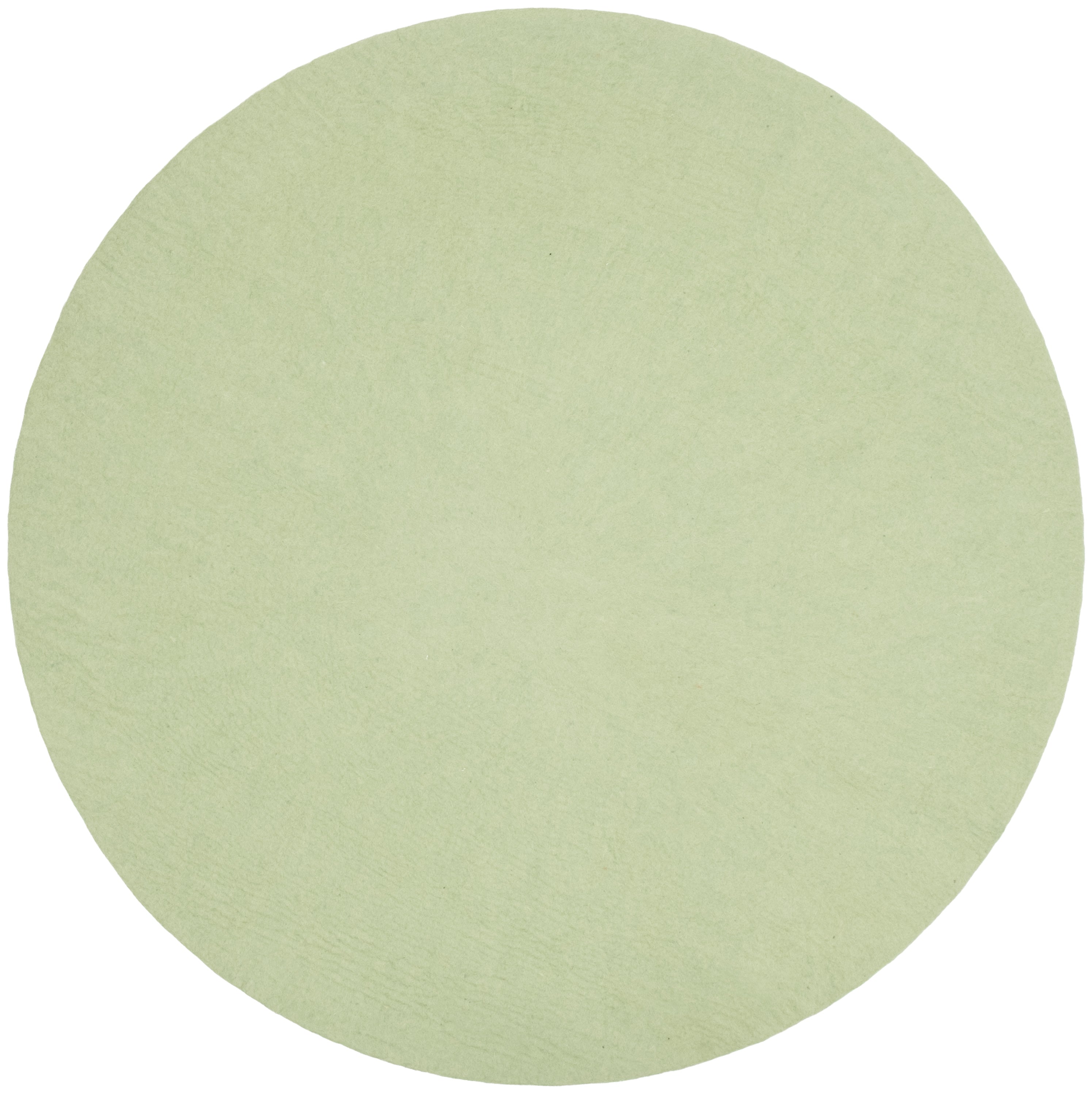 myfelt Lasse Filzkugelteppich Grün, Beige, Weiß aus Schurwolle