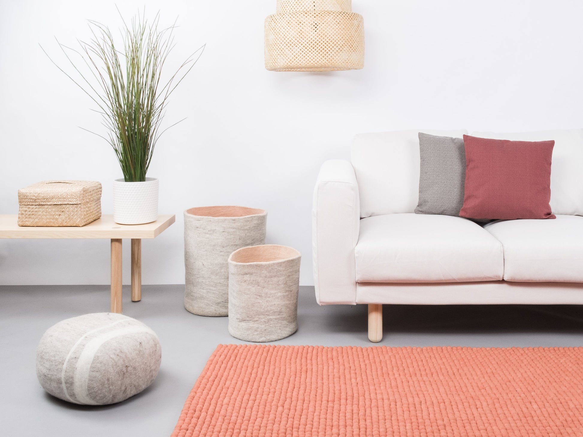 myfelt Lea Filzkugelteppich aus Schurwolle – Bild 6