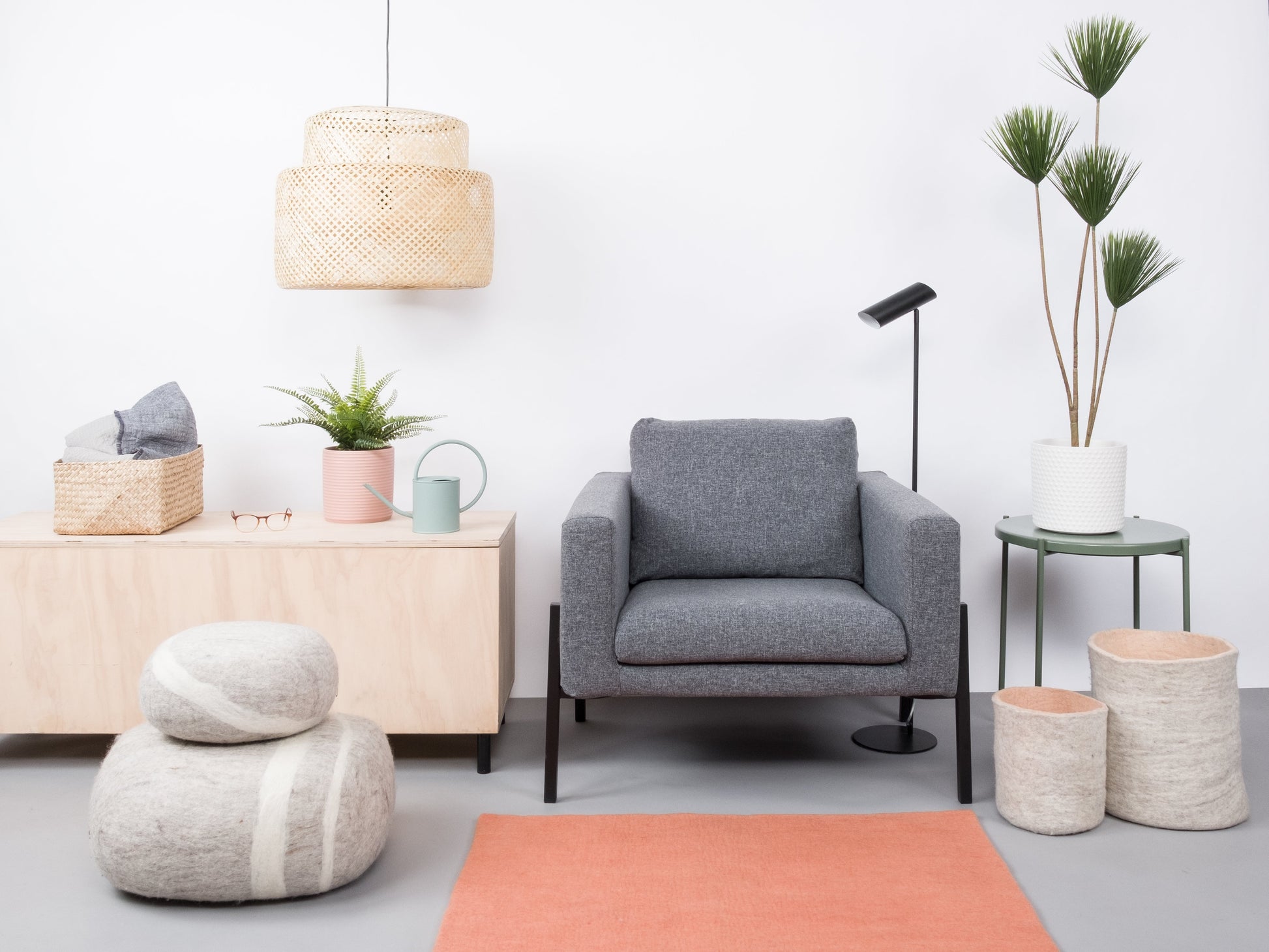 myfelt Lea Filzkugelteppich aus Schurwolle – Bild 3