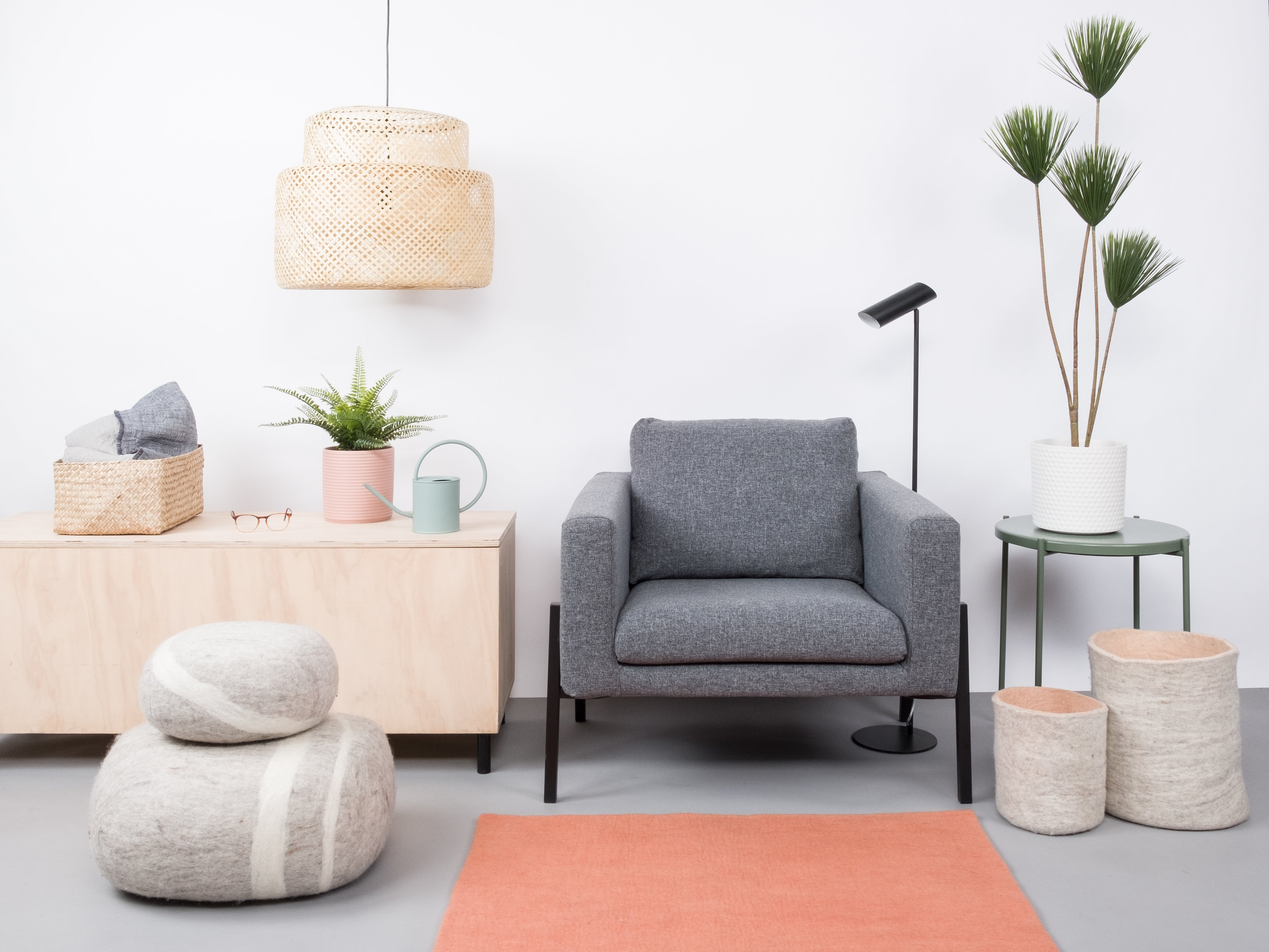myfelt Lea Filzkugelteppich aus Schurwolle – Bild 3