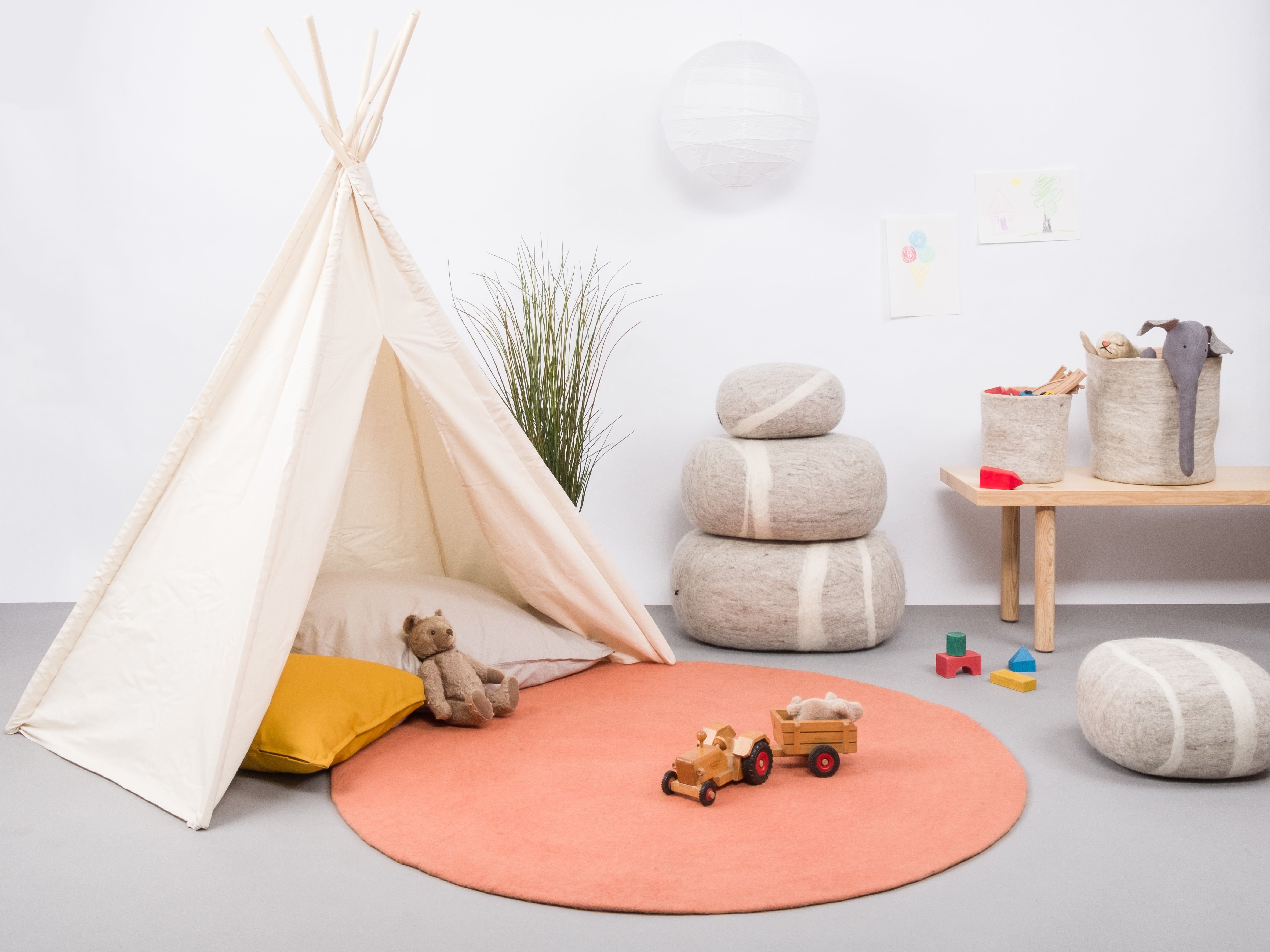 myfelt Lea Filzkugelteppich aus Schurwolle – Bild 5