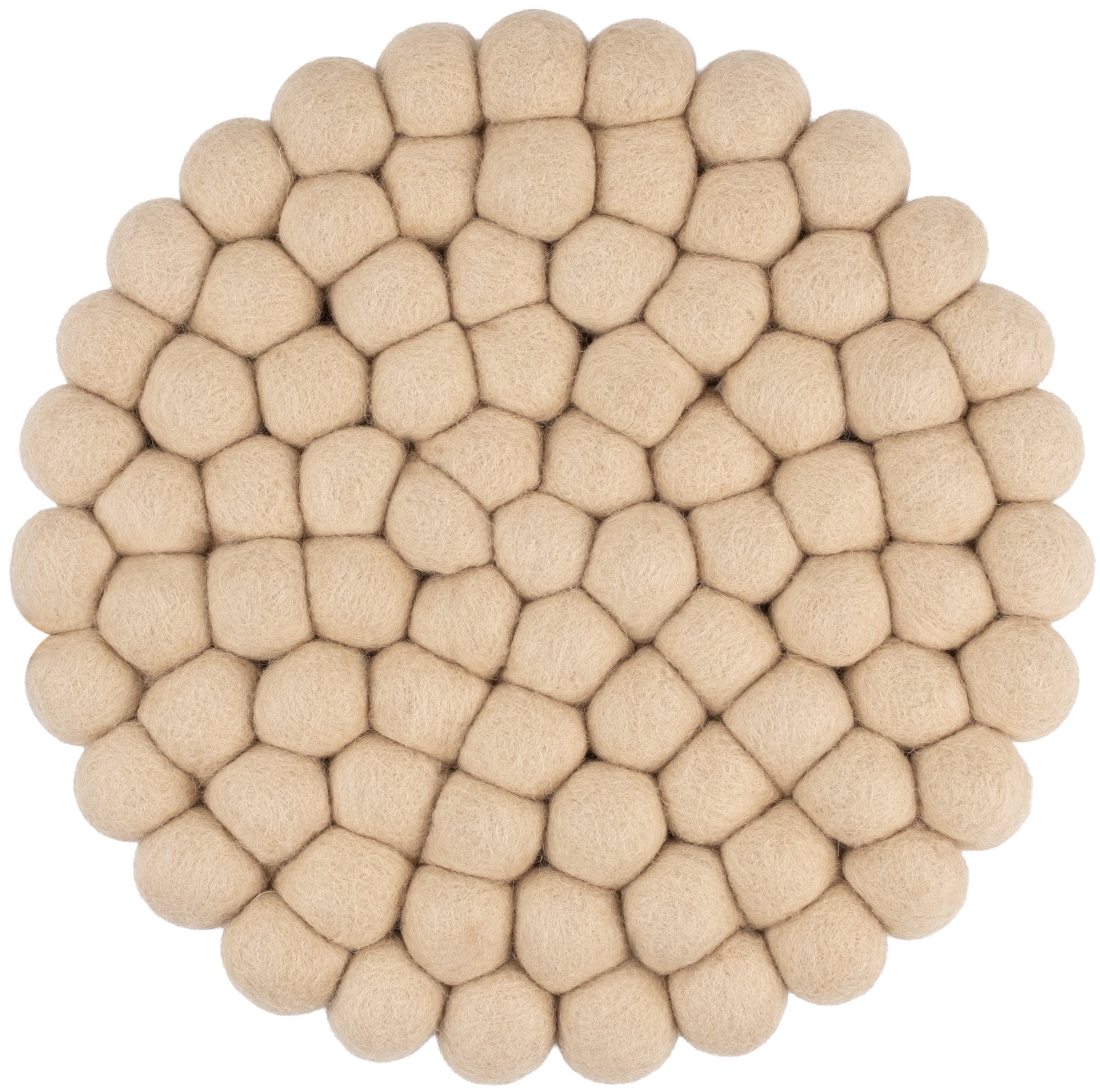 myfelt Levi Untersetzer Beige aus Schurwolle