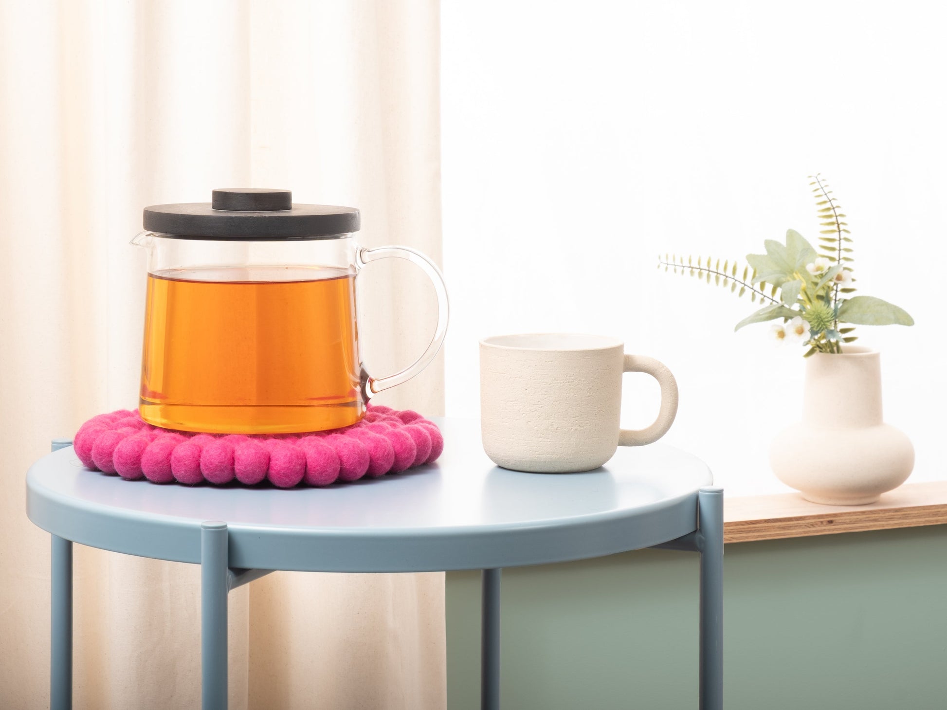 myfelt Lilli Untersetzer Rosa aus Schurwolle – Bild 3