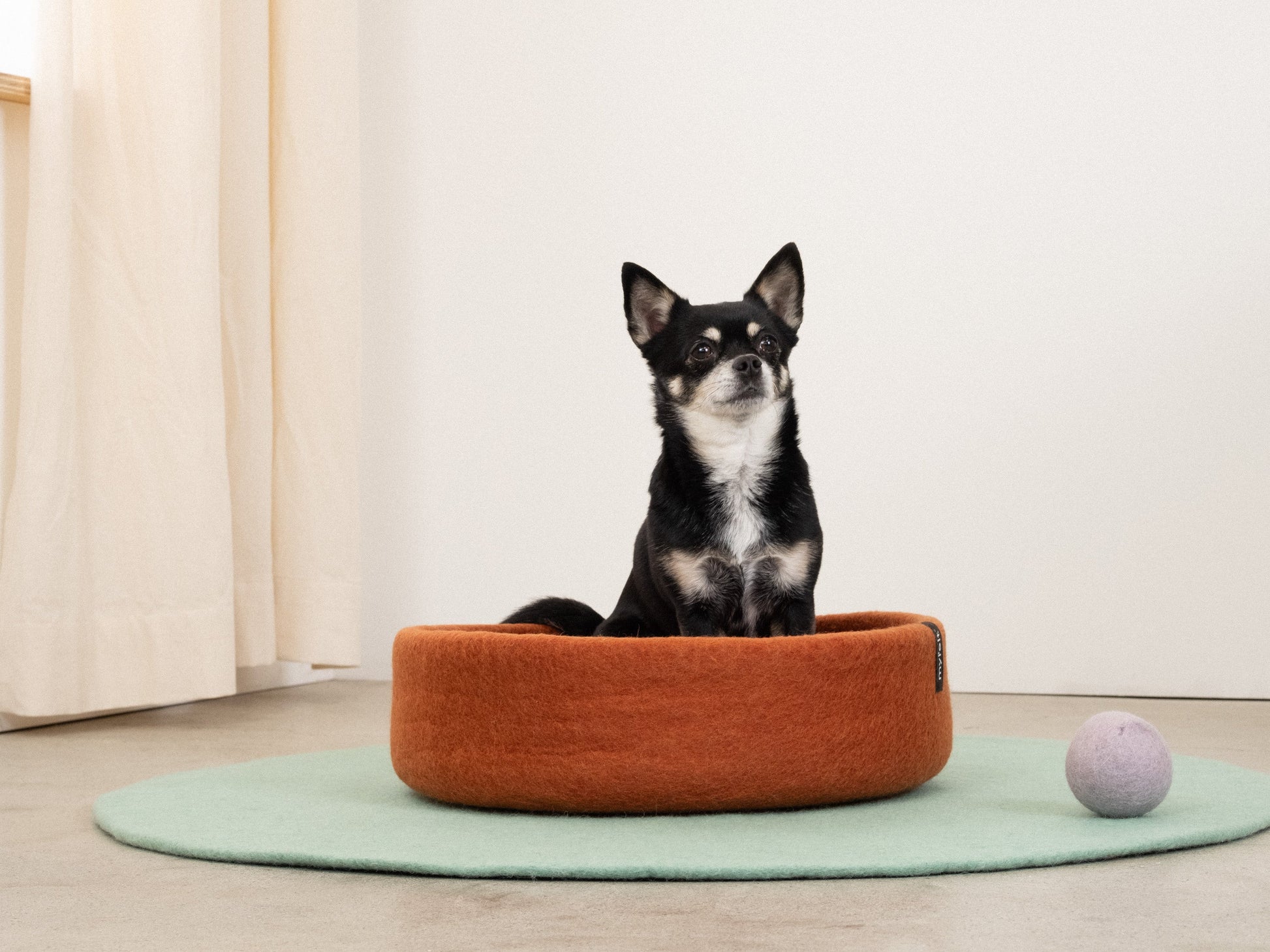 myfelt Lora Hundekorb Hundebett aus Schurwolle – Bild 3