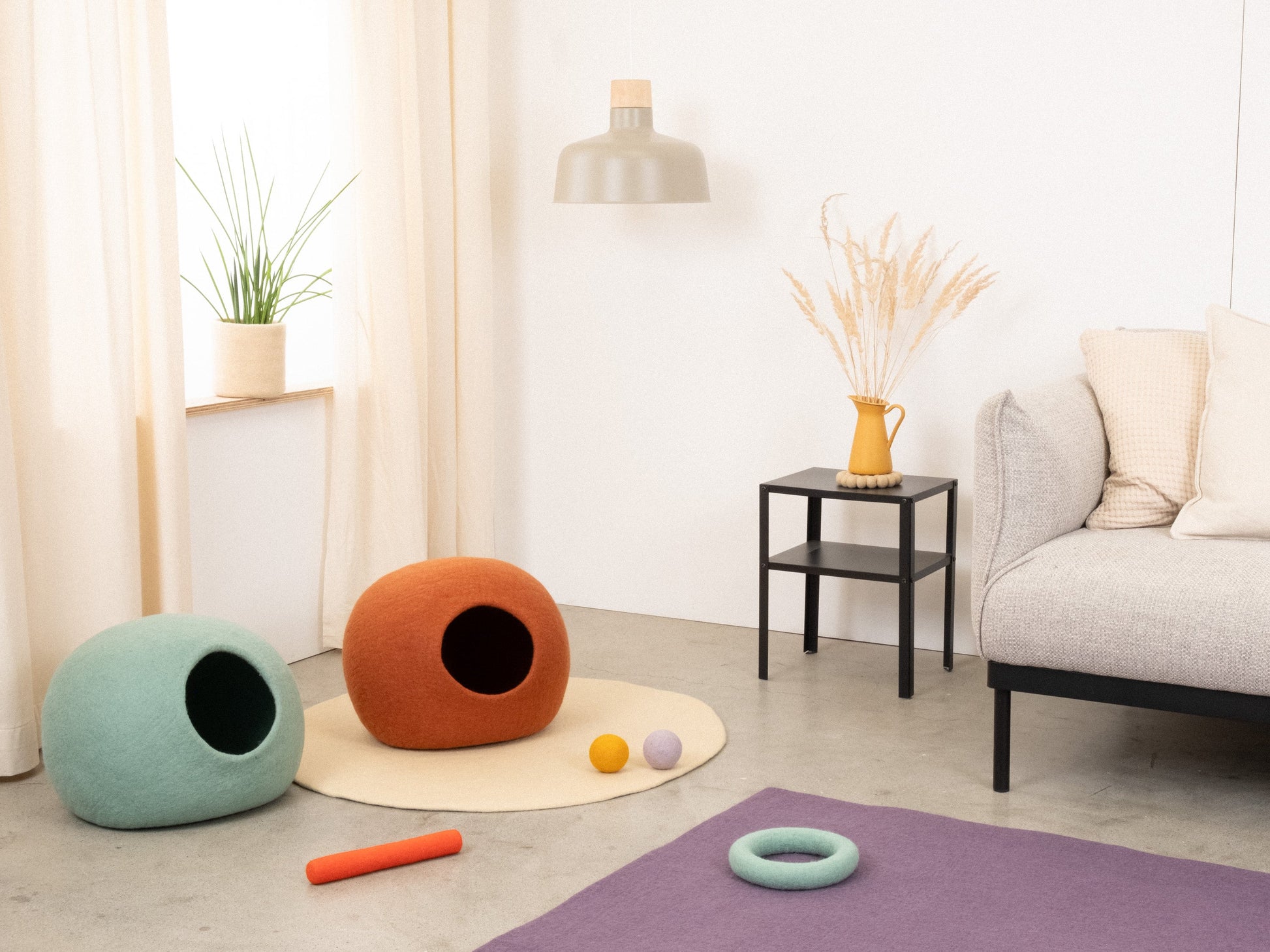 myfelt Lora Katzenhöhle Katzenbett aus Schurwolle – Bild 4