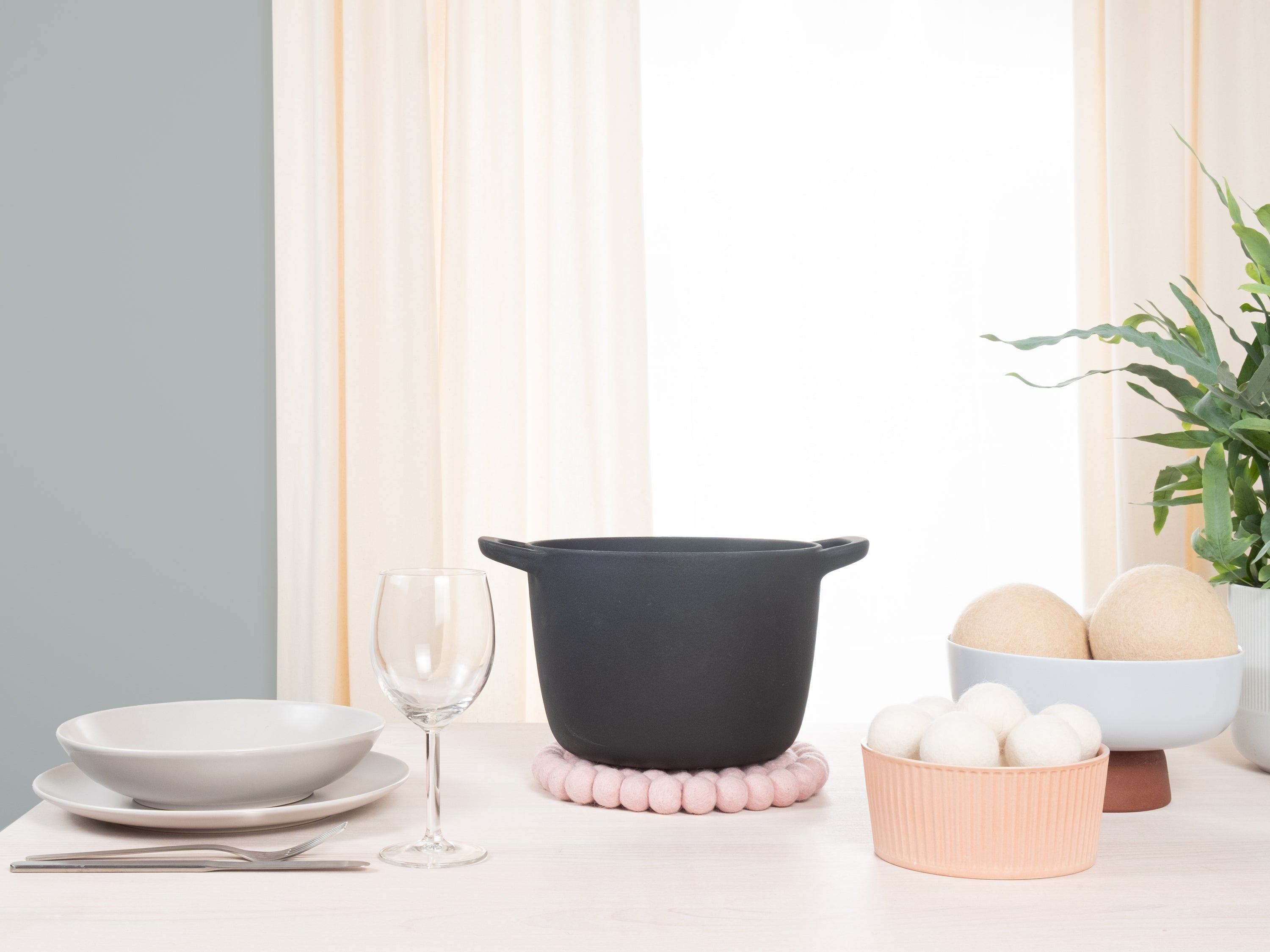 myfelt Mona Untersetzer Rosa aus Schurwolle – Bild 3