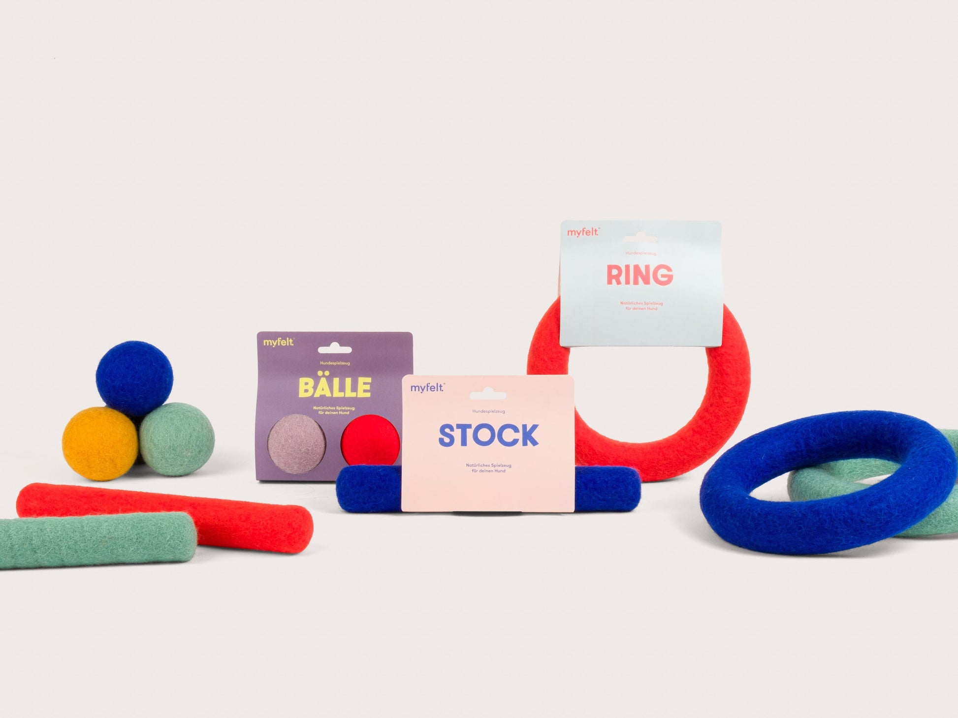 myfelt Isa Hundespielzeug - Ring Hundespielzeug aus Schurwolle – Bild 7