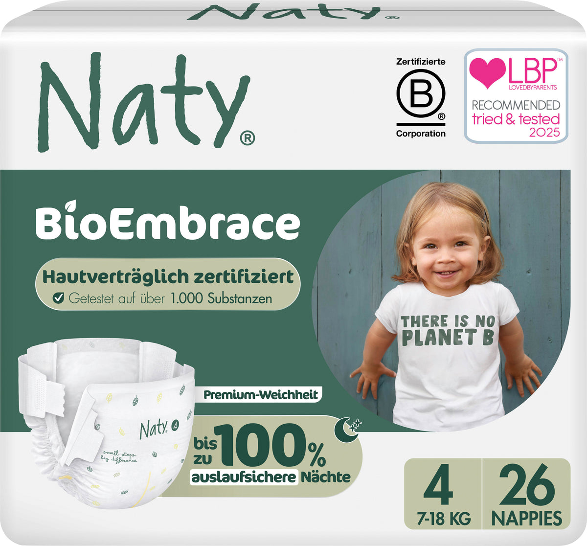 Eco by Naty Öko Windeln BioEmbrace Größe 4