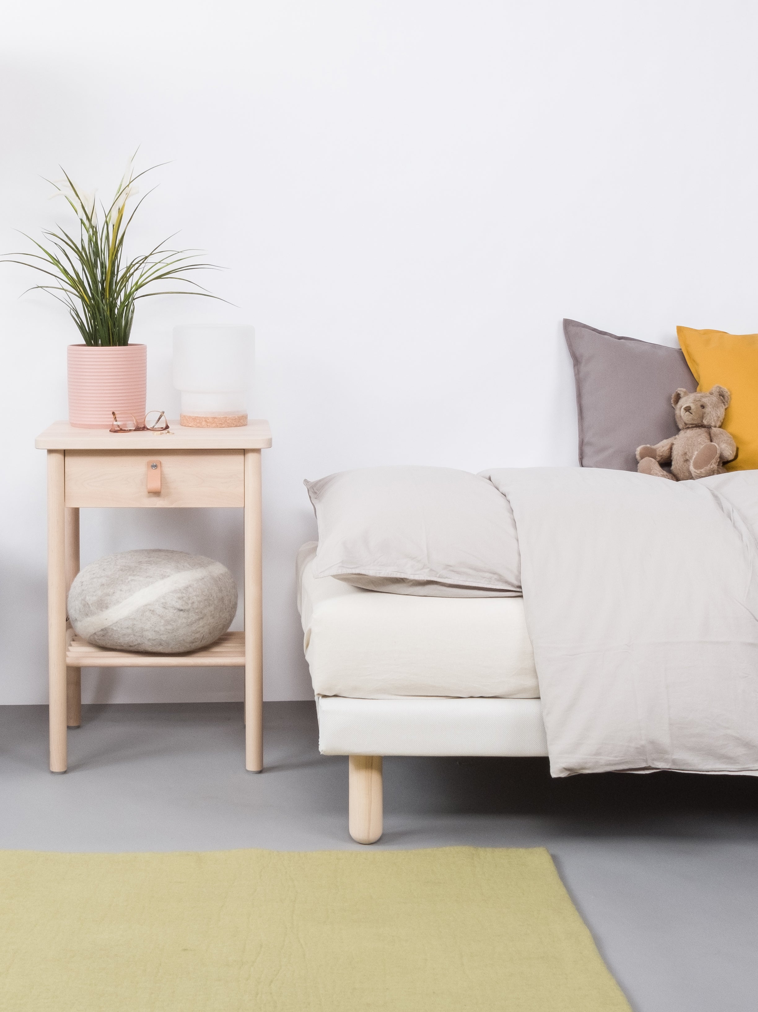 myfelt Pitt Filzkugelteppich Grün aus Schurwolle – Bild 6