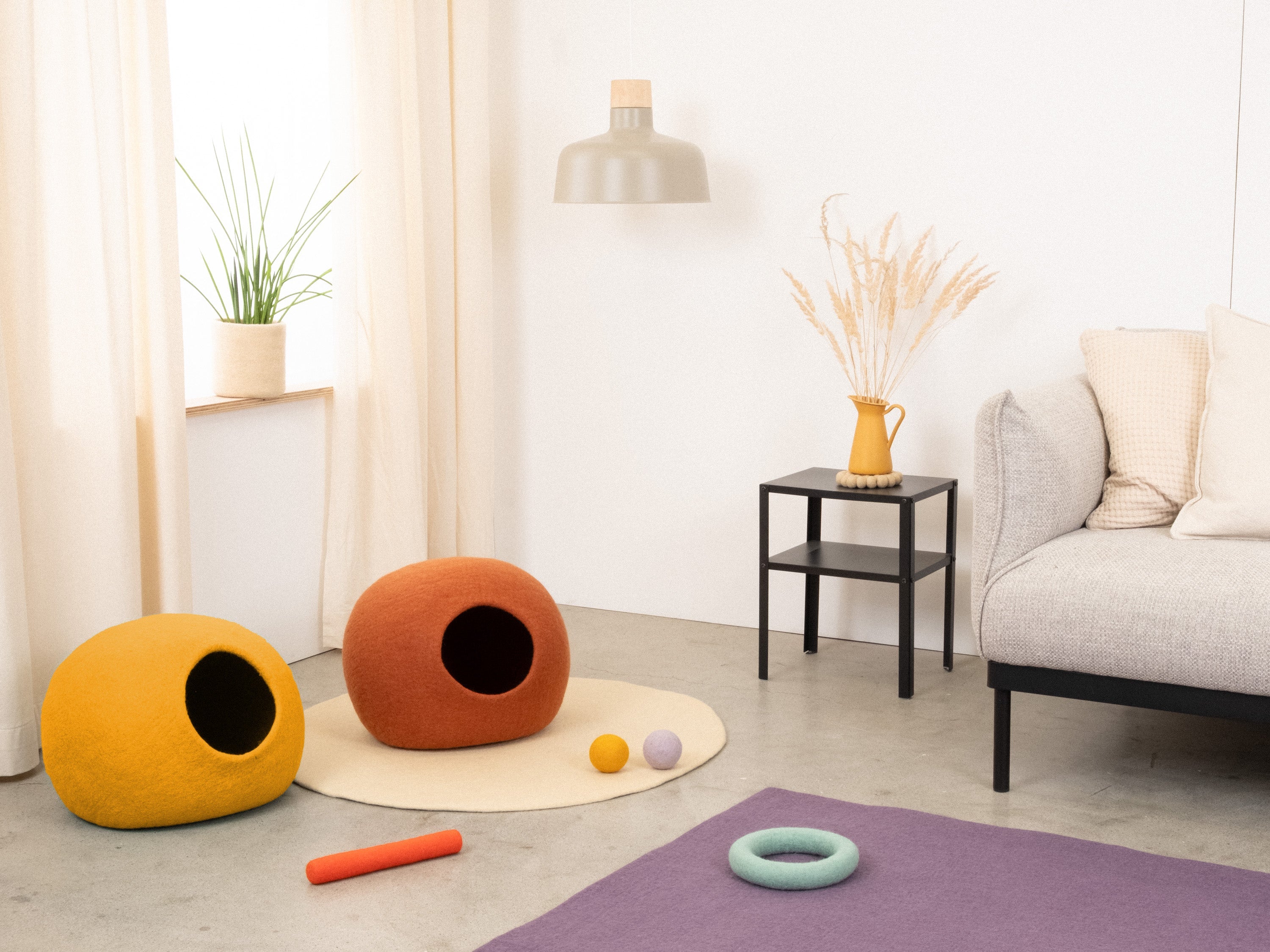 myfelt Risa Katzenhöhle Katzenbett aus Schurwolle – Bild 5