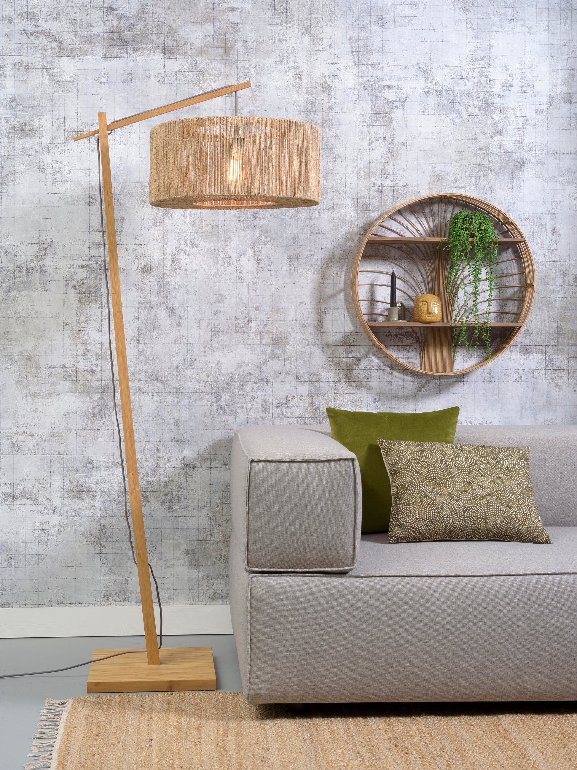 Stehlampe Iguazu Höhenverstellbar Schirm 50x22 – GOOD&MOJO | Taiga