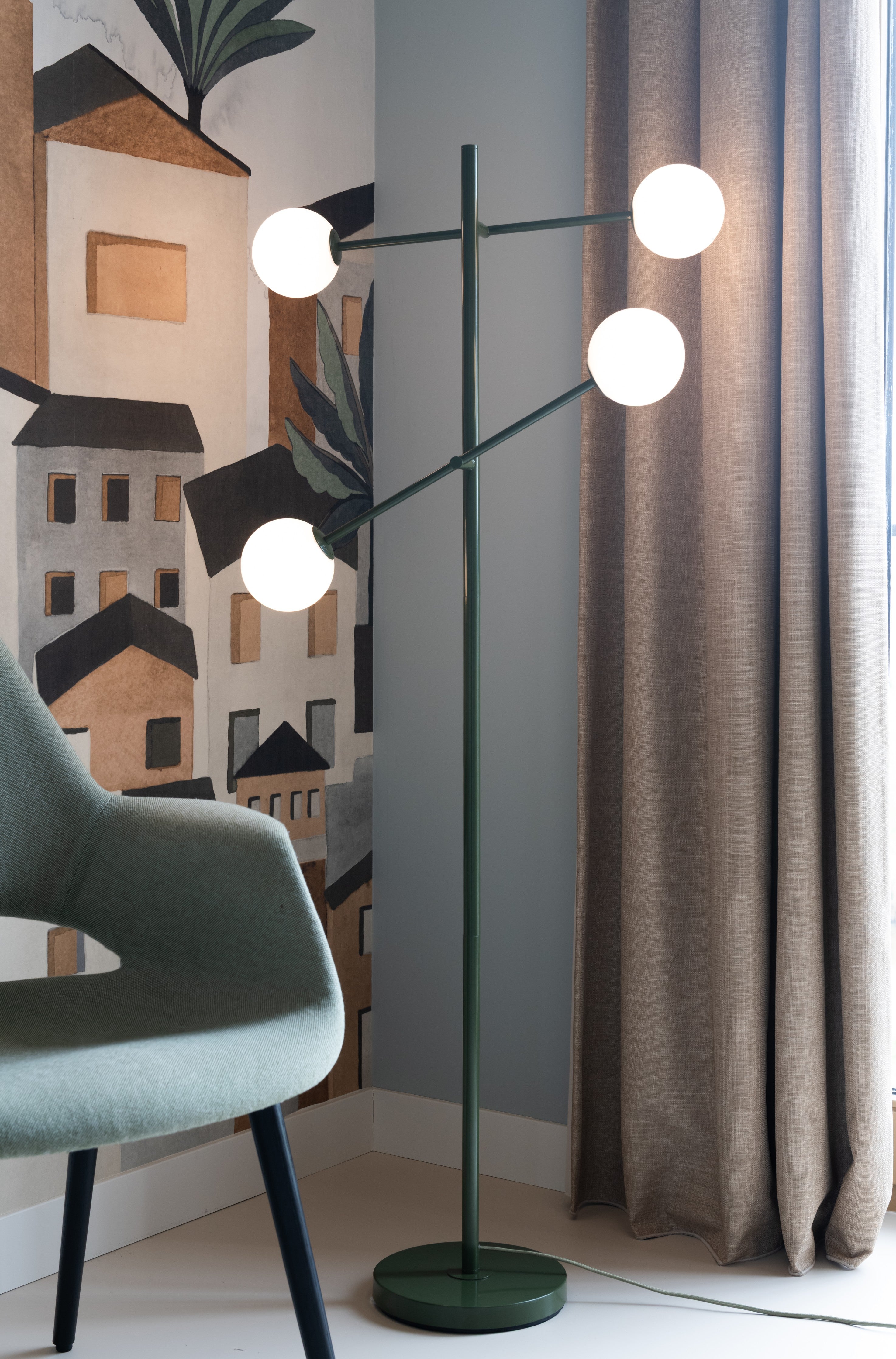 Stehlampe Copenhagen Glas 4-flammig – It's about Romi | Taiga