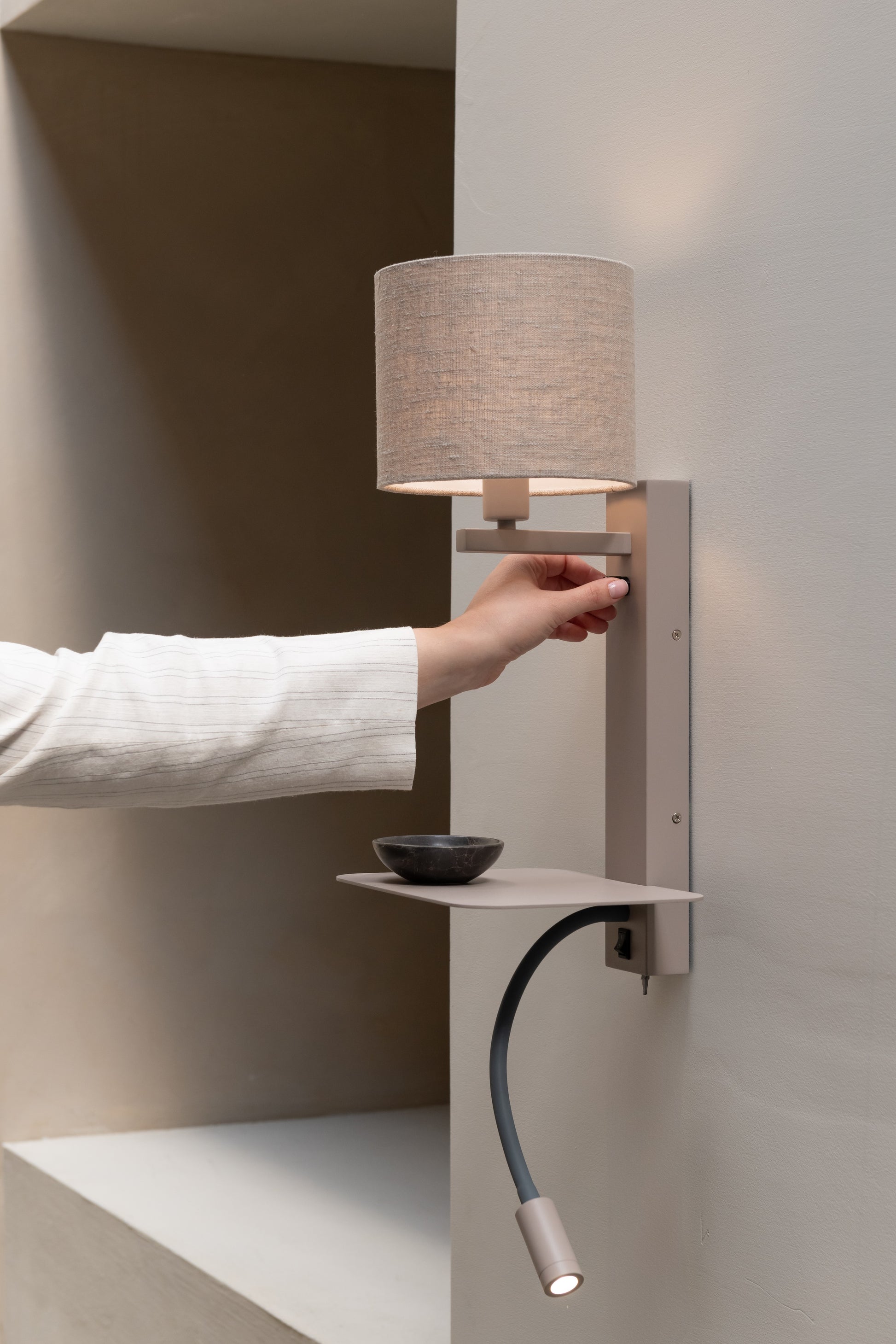 Wandlampe Florence mit Leselampe – It's about Romi | Taiga