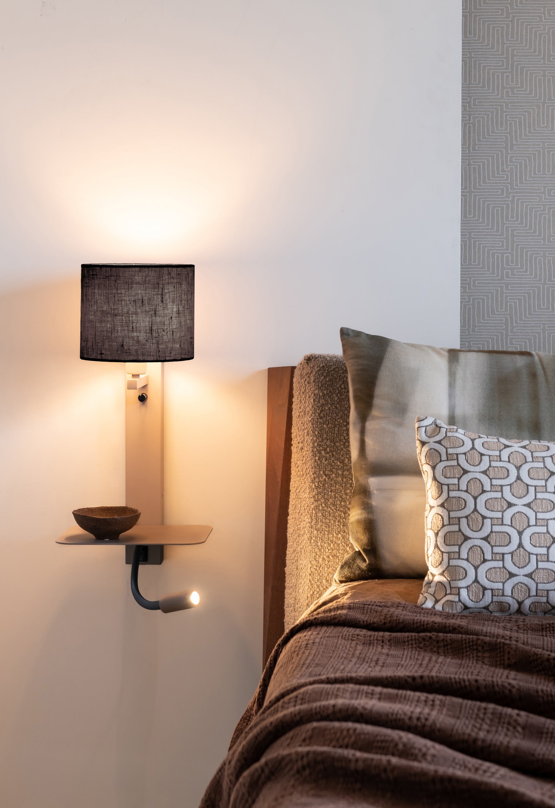 Wandlampe Florence mit Leselampe – It's about Romi | Taiga