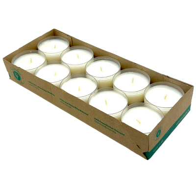 Organic Tealights Box of 10 10h