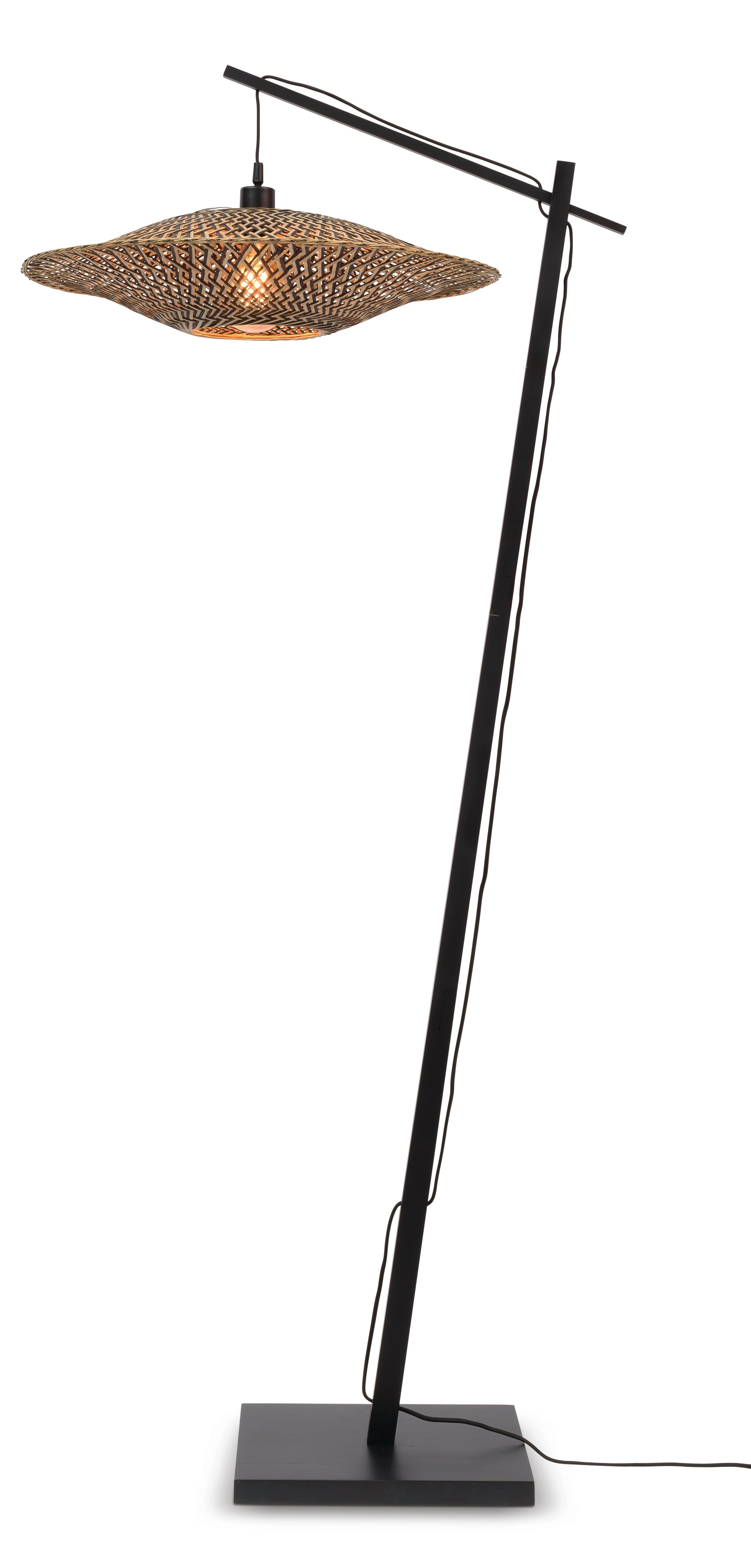 Stehleuchte Bali 60x15, schwarz/natur