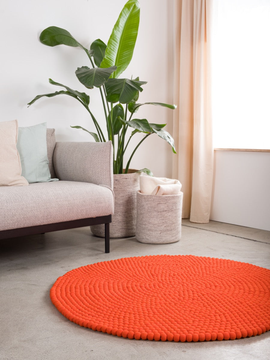 myfelt Mats Rugs Rot aus Schurwolle – Bild 2